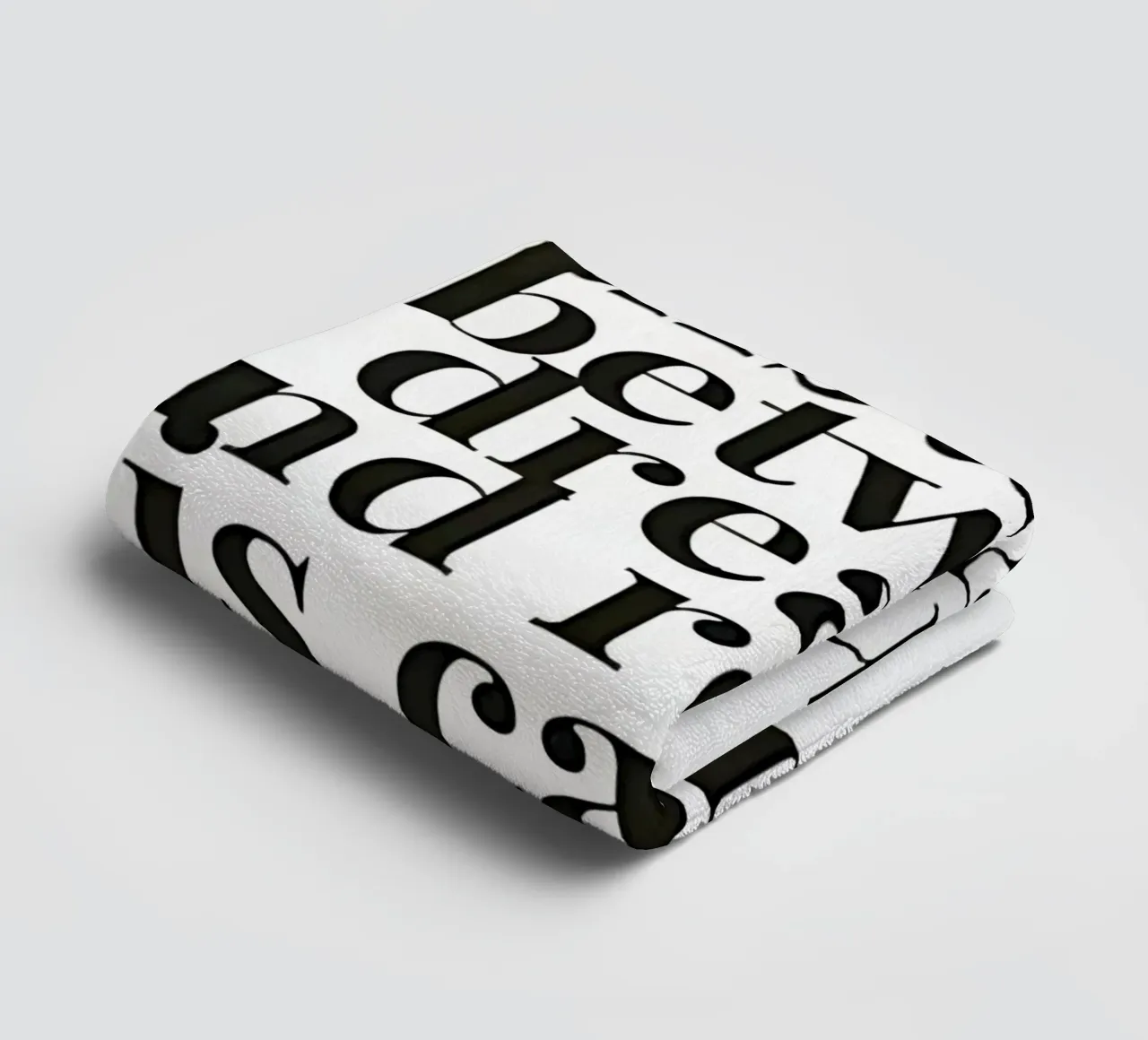 The distance between dreams and reality called action Handtuch von Type & Tape