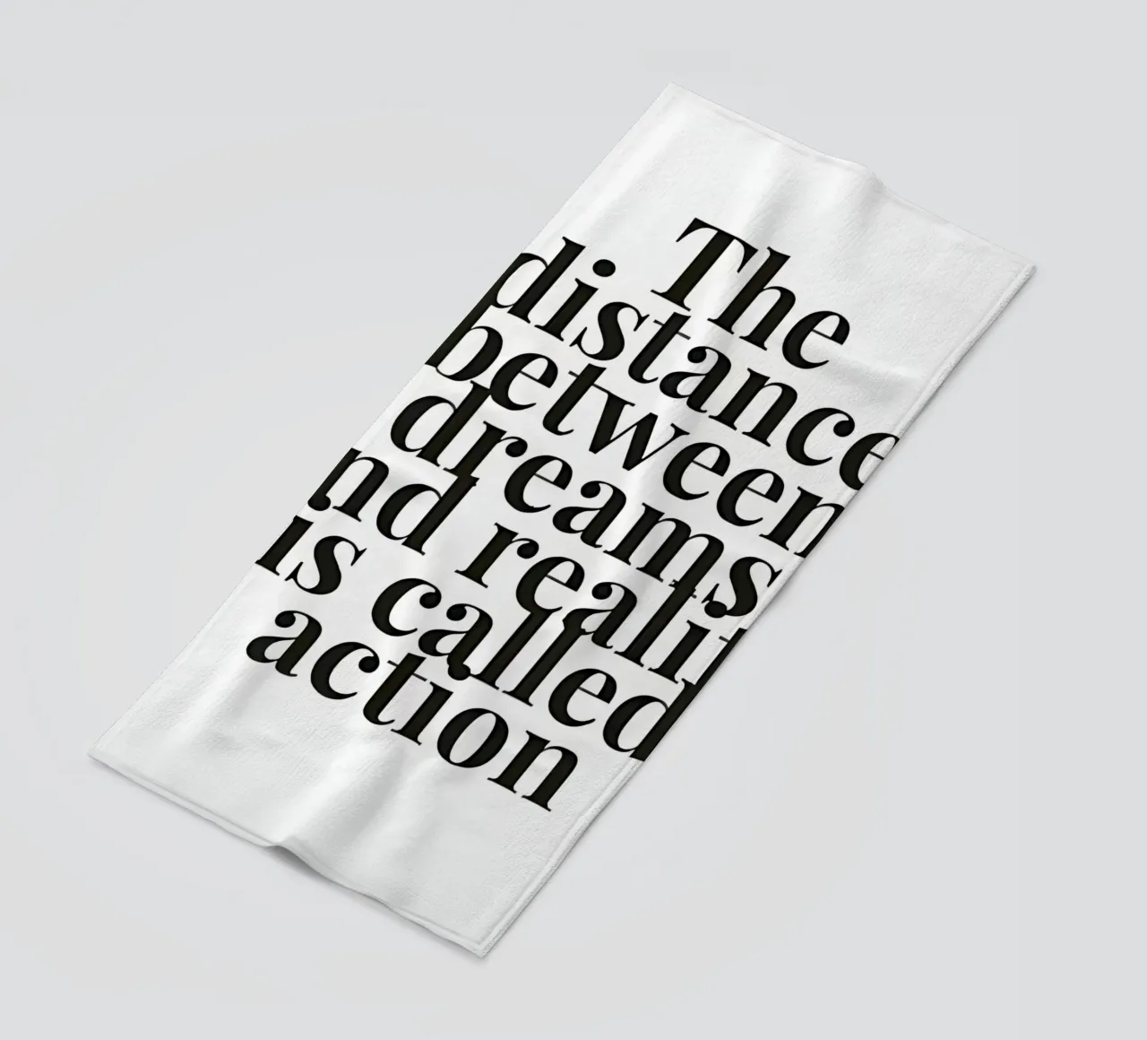 The distance between dreams and reality called action telo mare da Type & Tape