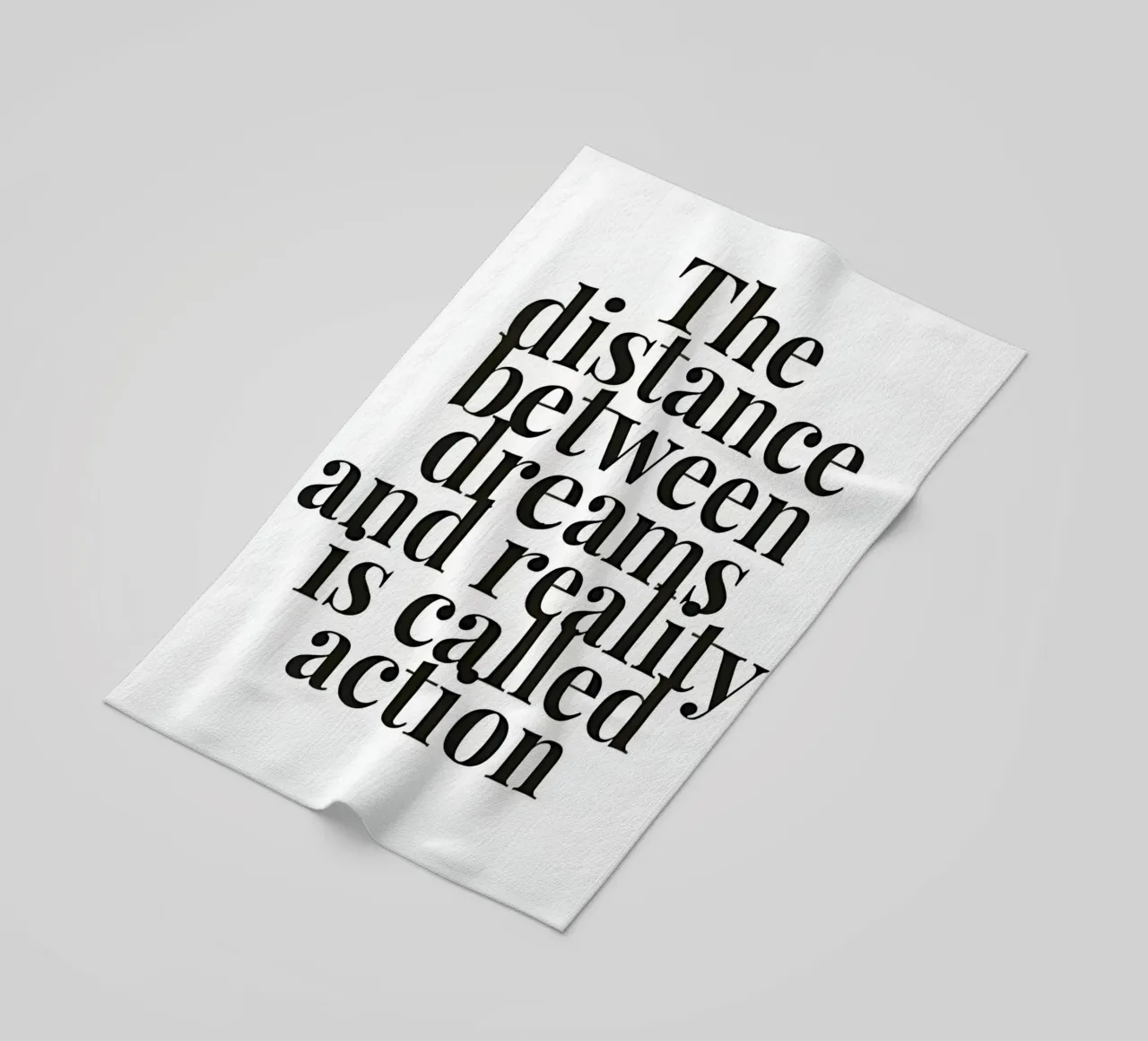 The distance between dreams and reality called action telo mare da Type & Tape
