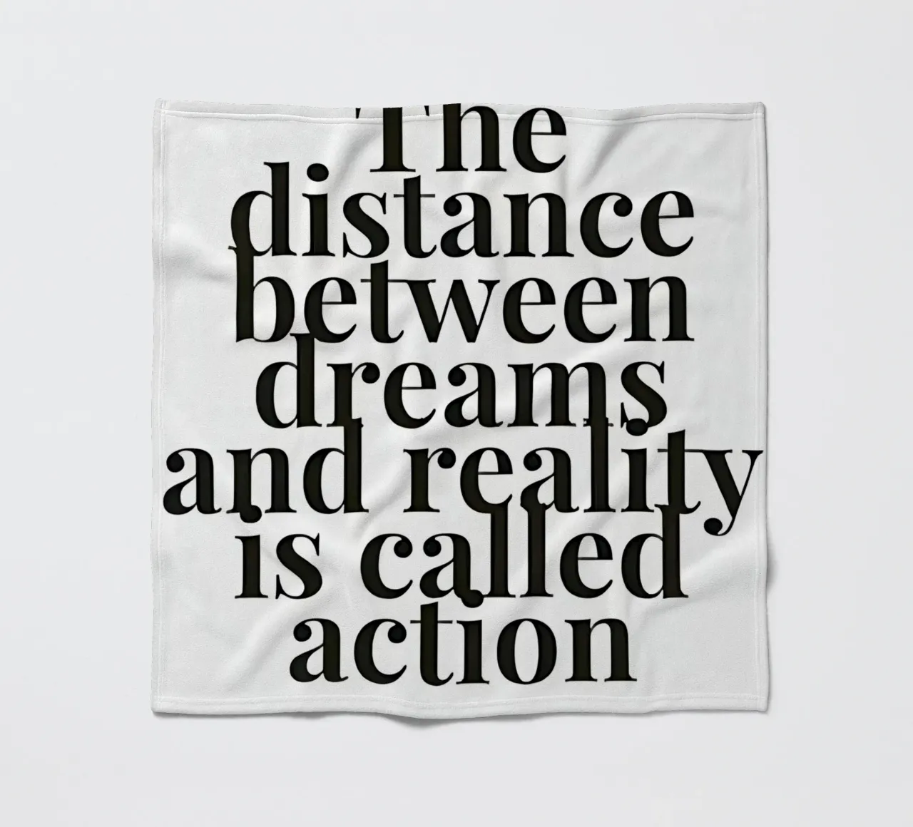 The distance between dreams and reality called action coperta in pile da Type & Tape