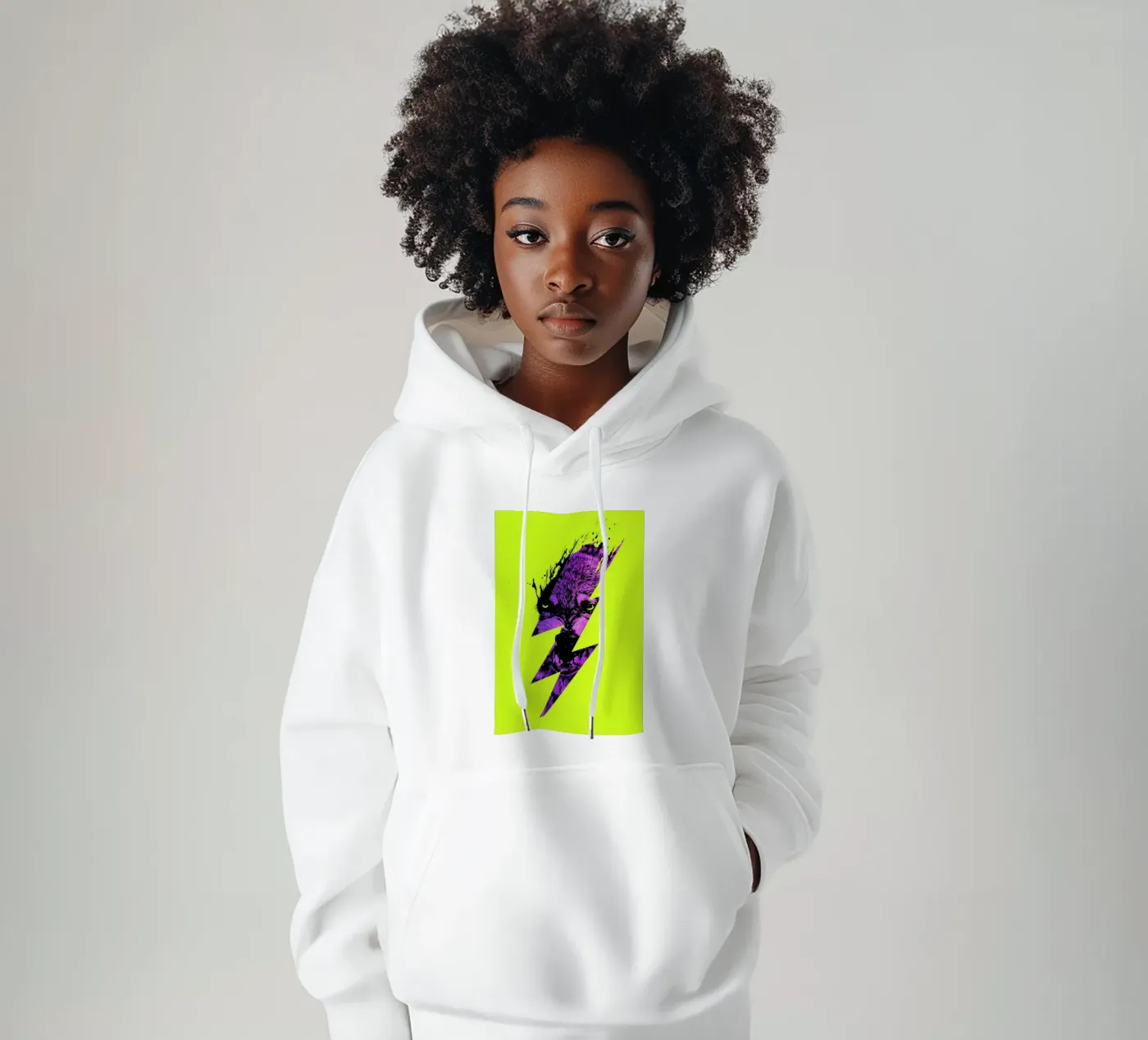 Thunderwolf felpa con cappuccio da Róbert Farkas