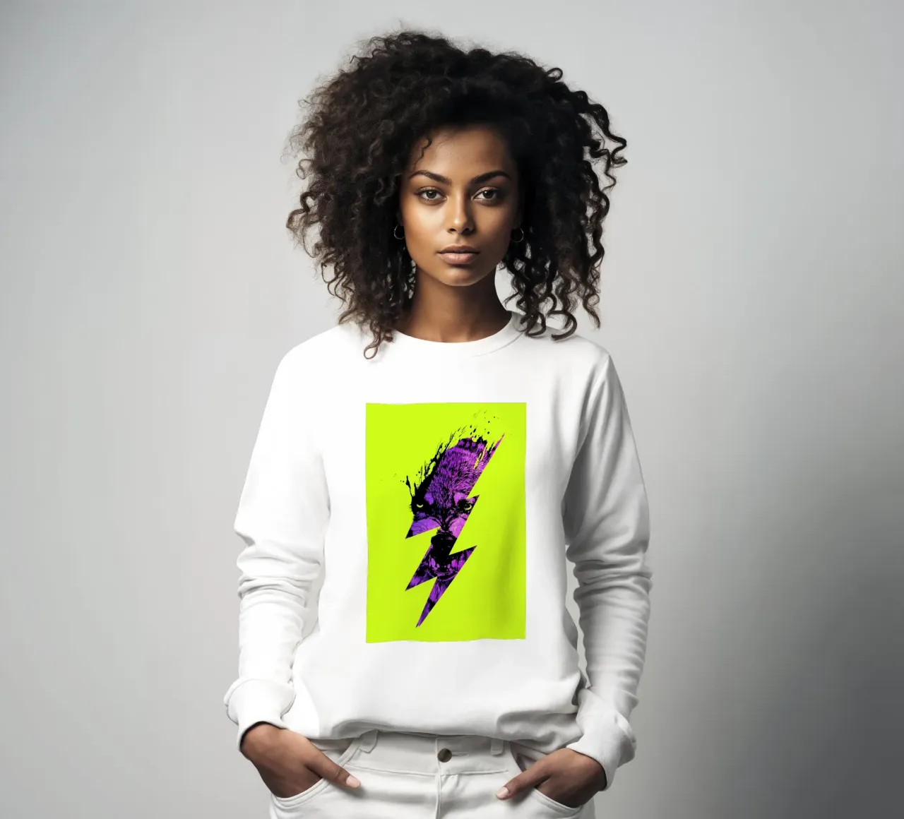 Thunderwolf Sweatshirt von Róbert Farkas