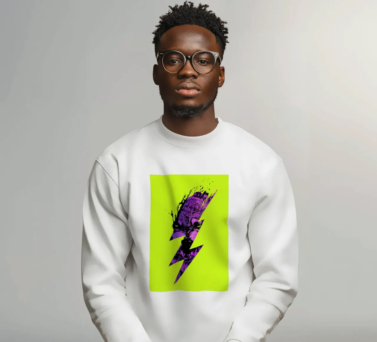 Thunderwolf Sweatshirt von Róbert Farkas