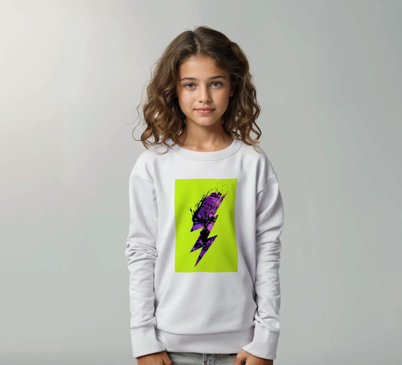 Thunderwolf sudadera para niño de Róbert Farkas
