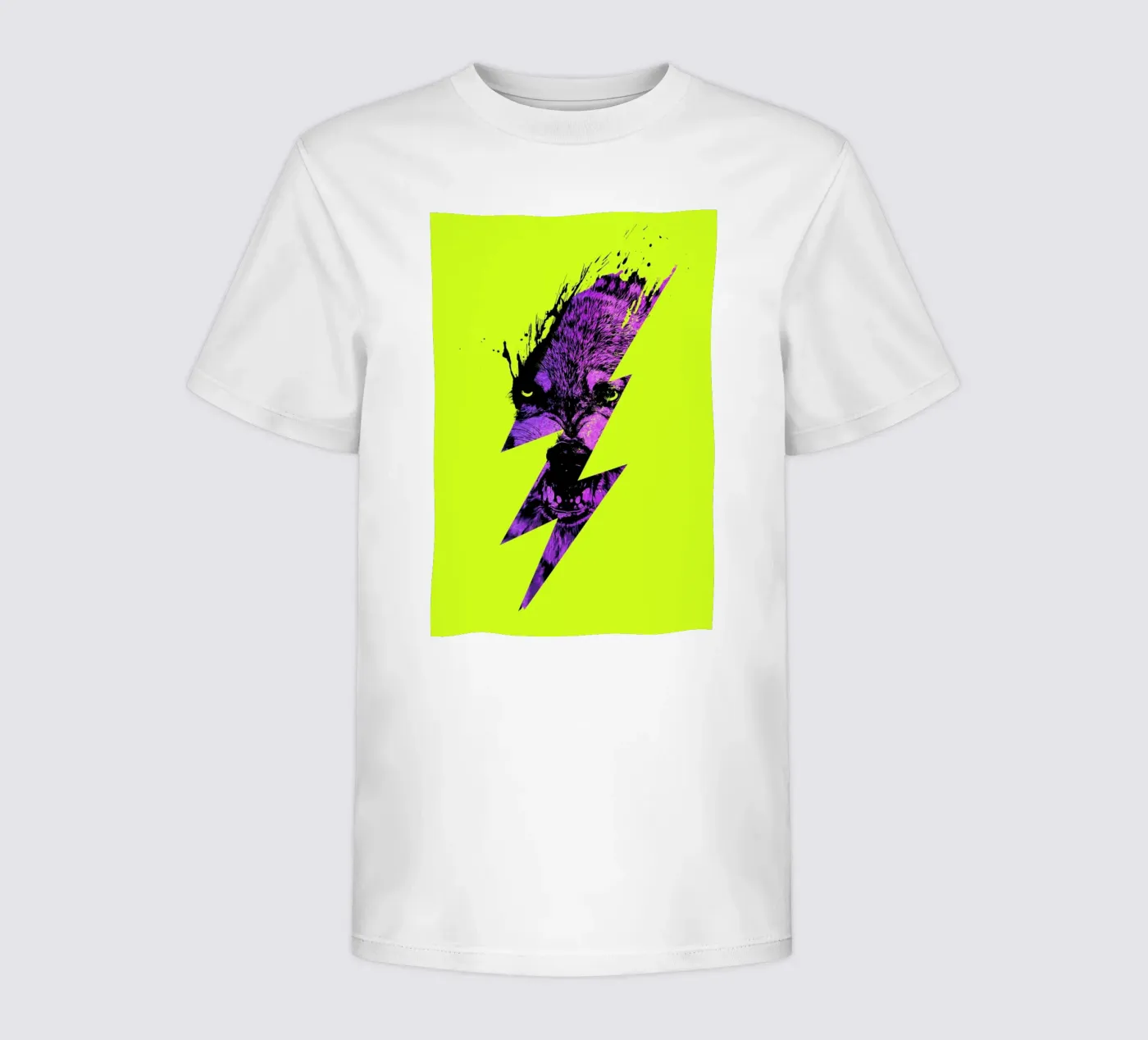 Thunderwolf kids t-shirt by Róbert Farkas