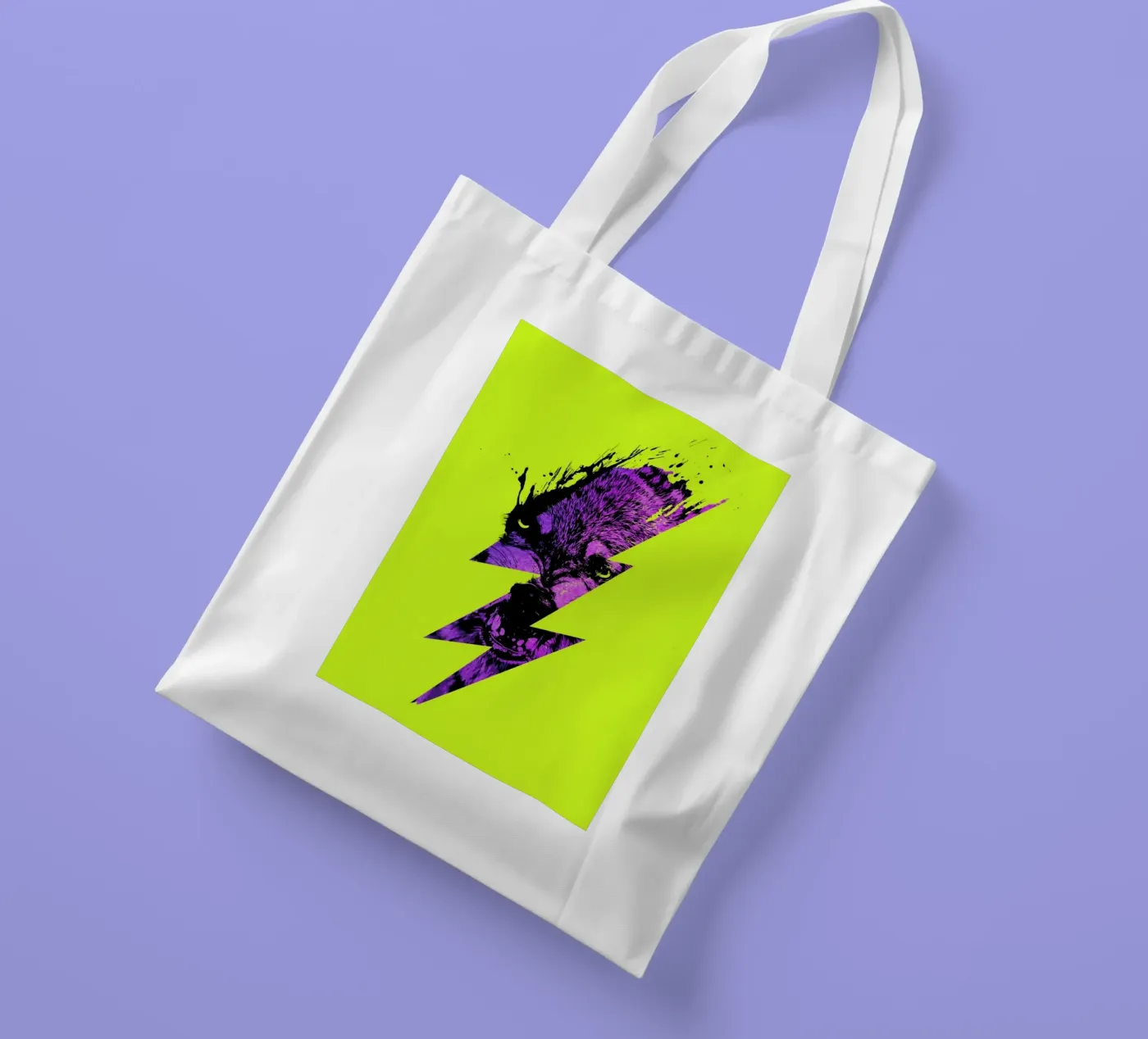 Thunderwolf tote bag by Róbert Farkas