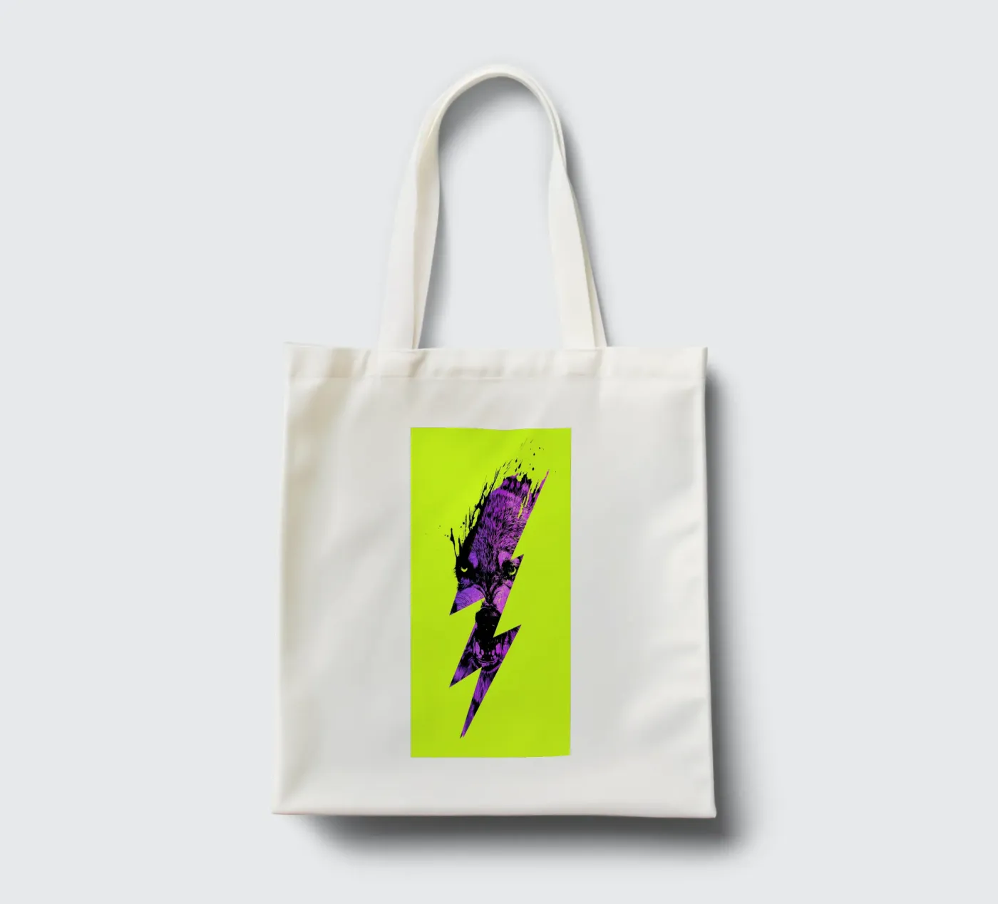 Thunderwolf tote bag by Róbert Farkas