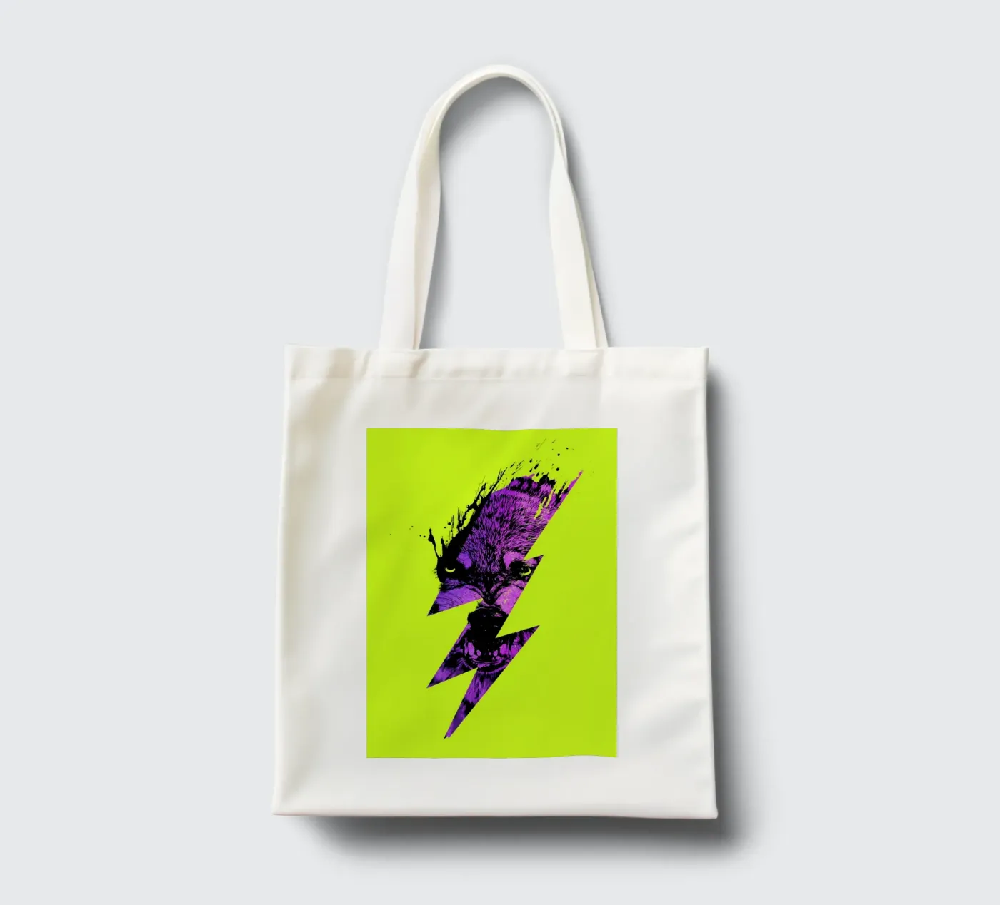 Thunderwolf tote bag by Róbert Farkas