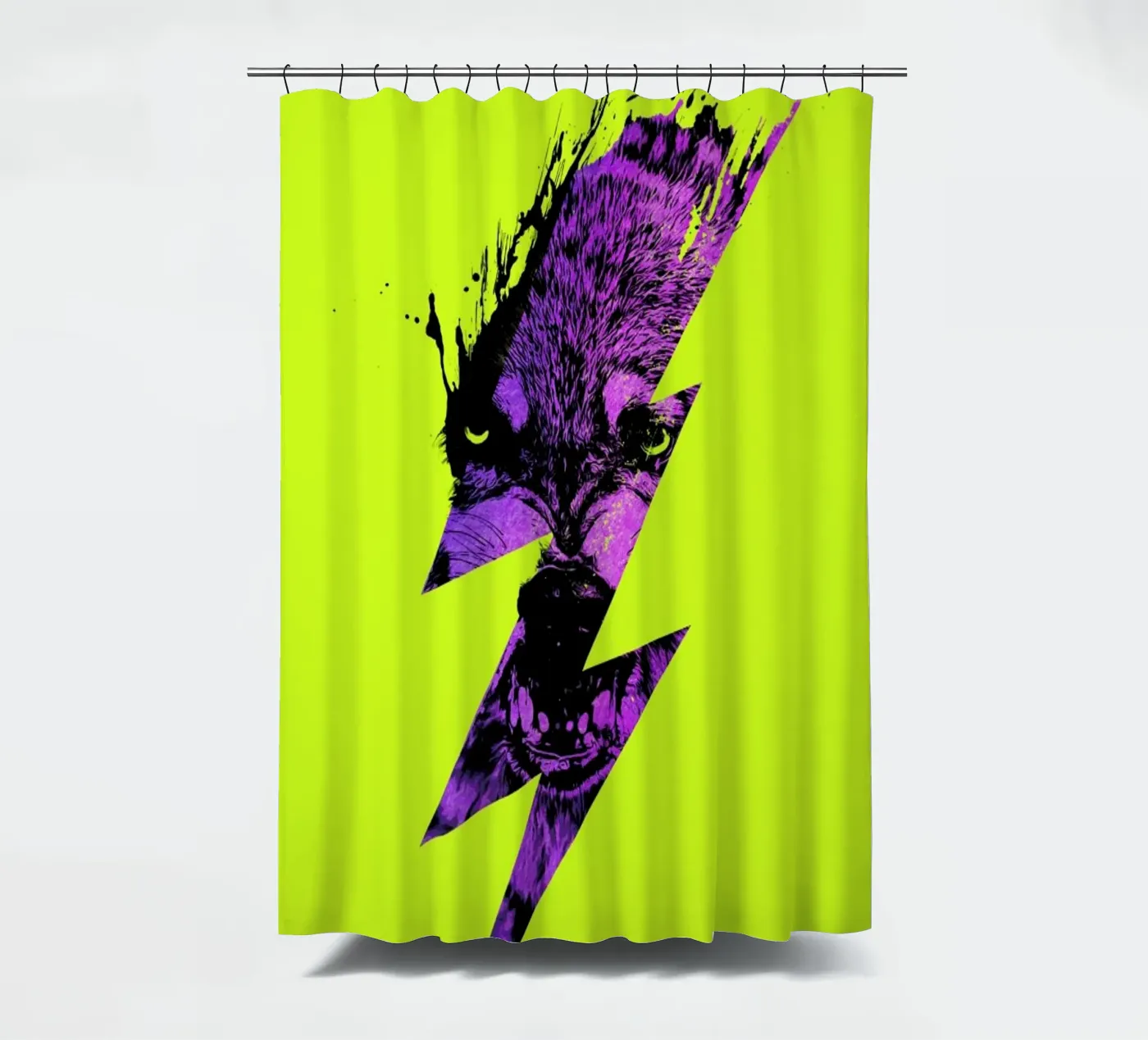 Thunderwolf douchegordijn van Róbert Farkas