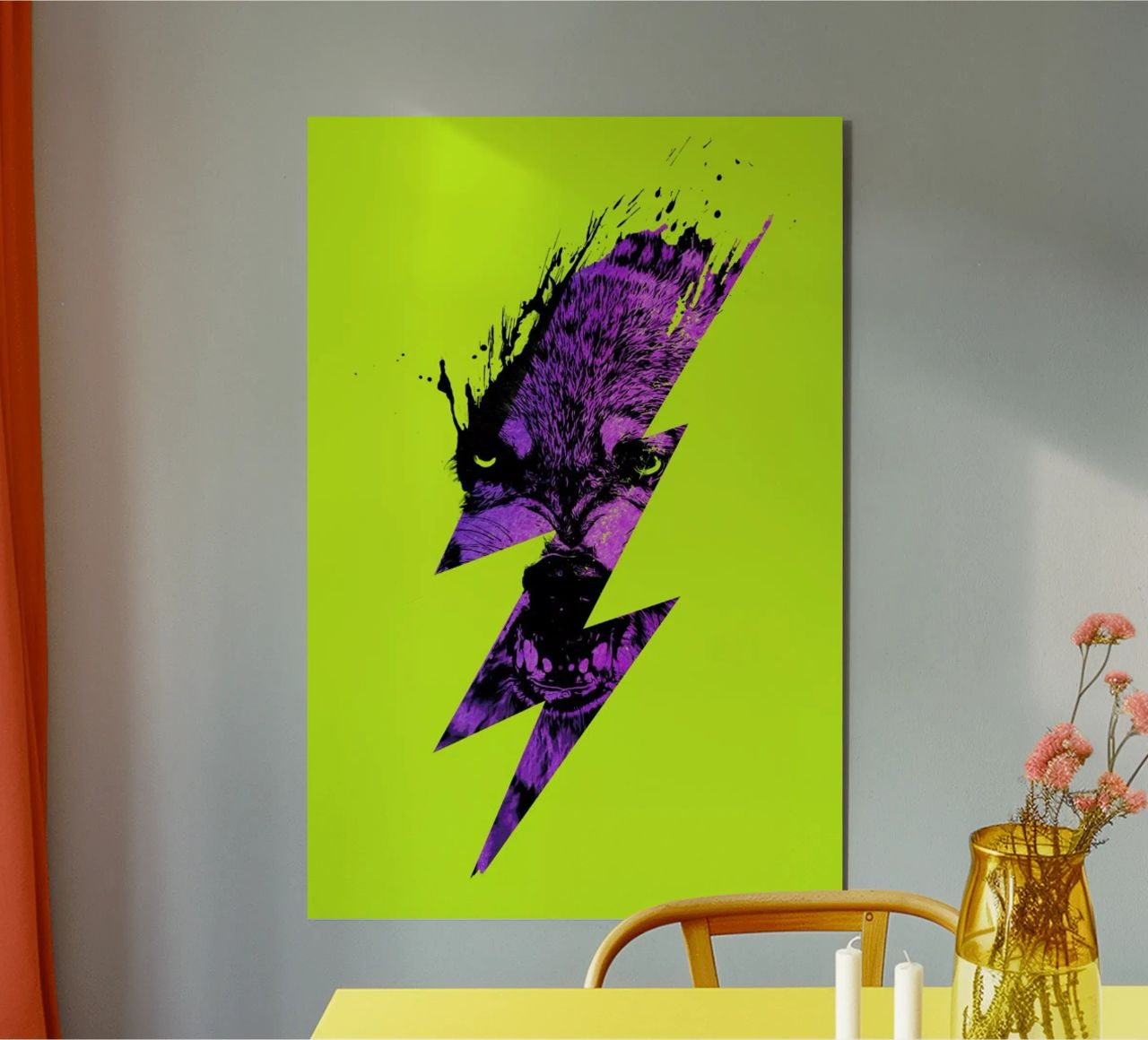 Thunderwolf aluminio dibond de Róbert Farkas