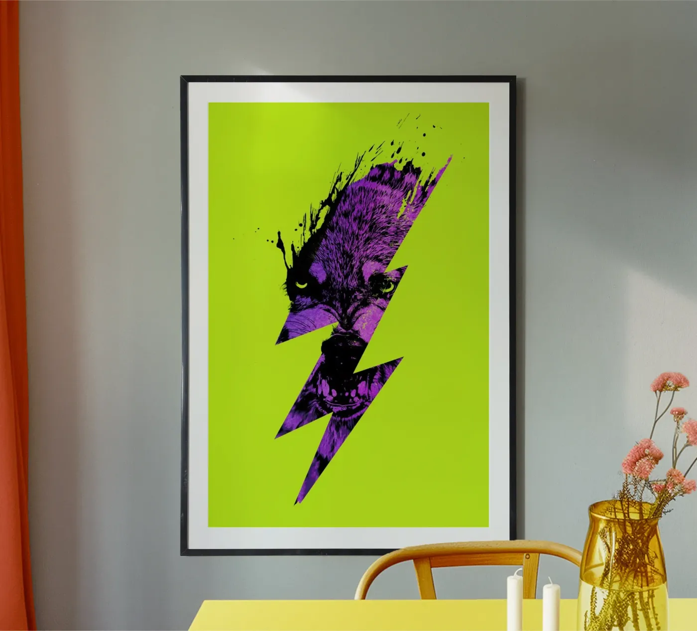 Thunderwolf Poster von Róbert Farkas