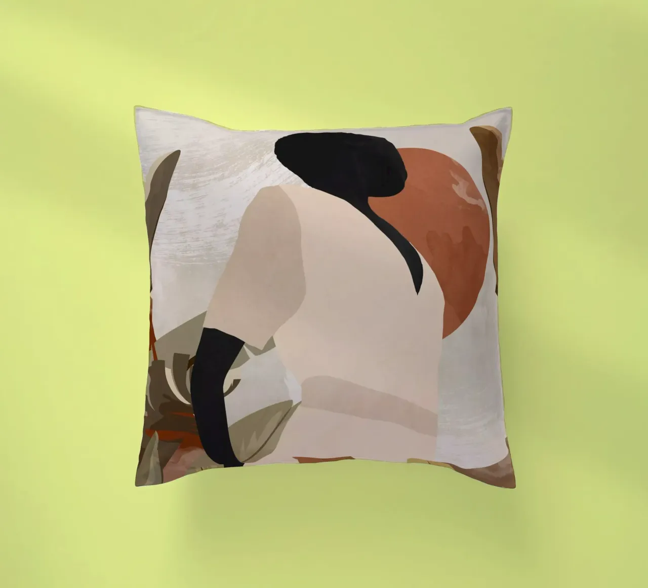 Tropical Girl 16 decorative cushion by ThingDesign