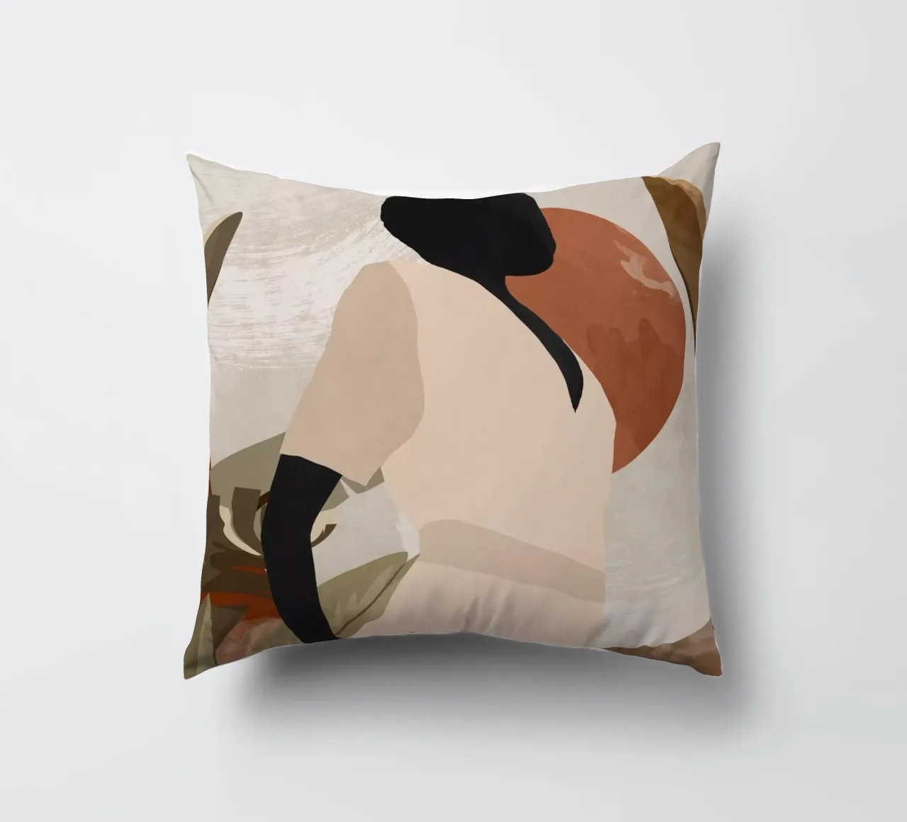Tropical Girl 16 decorative cushion by ThingDesign