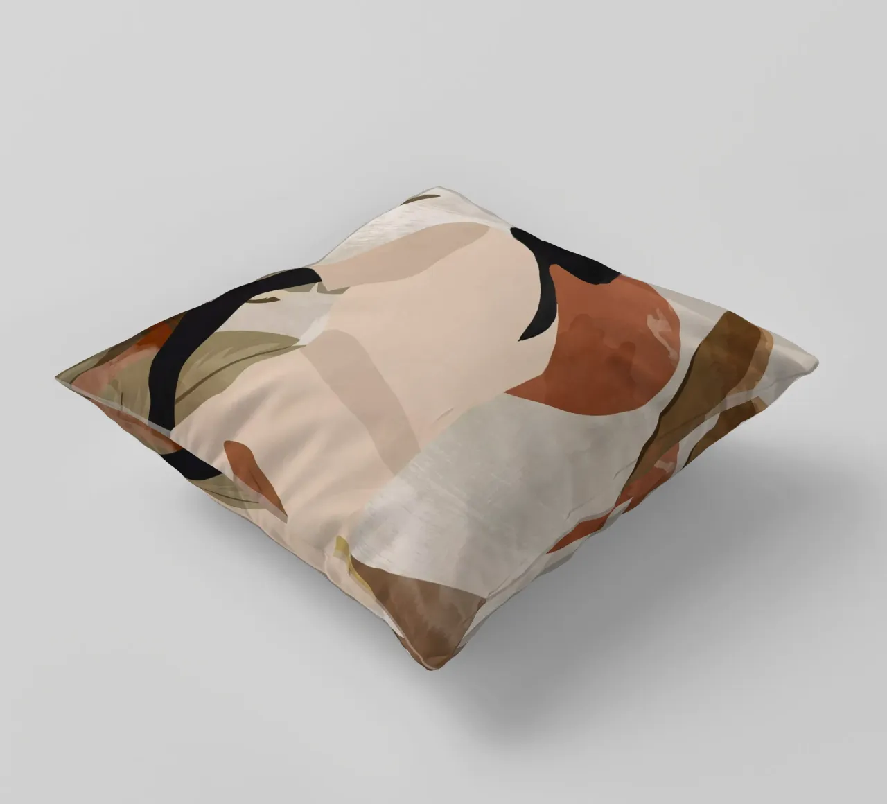 Tropical Girl 16 decorative cushion by ThingDesign