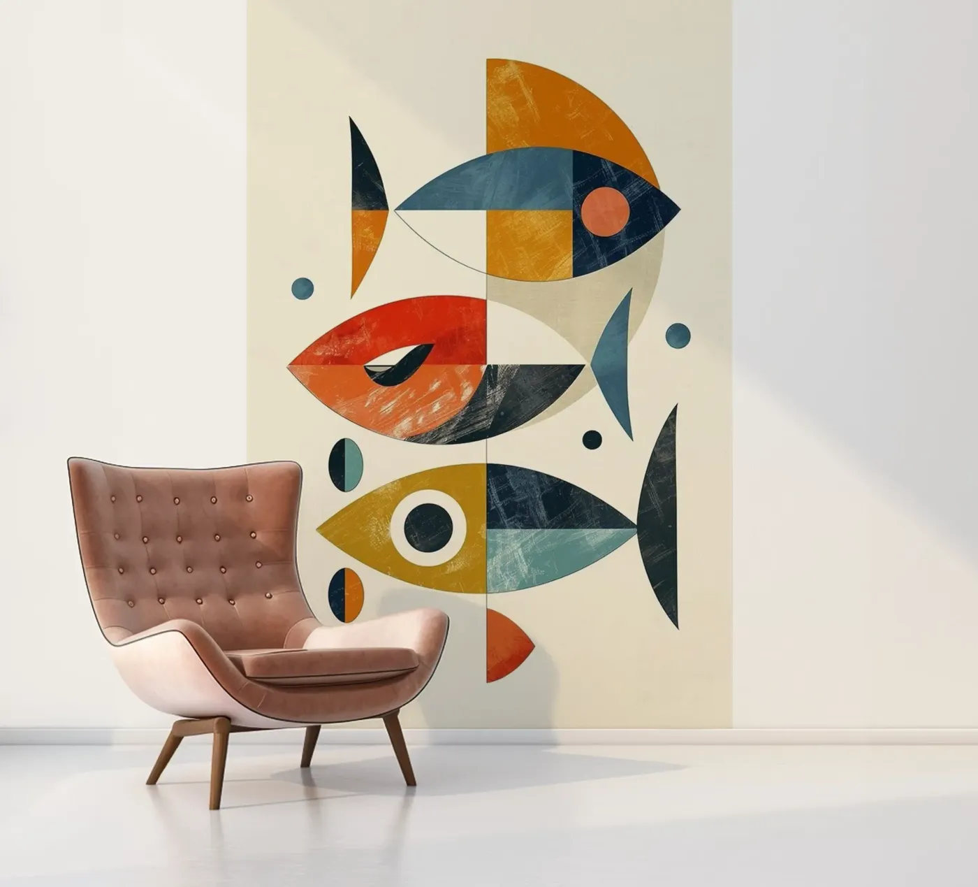 De drie vissen fotobehang van cosmos studio