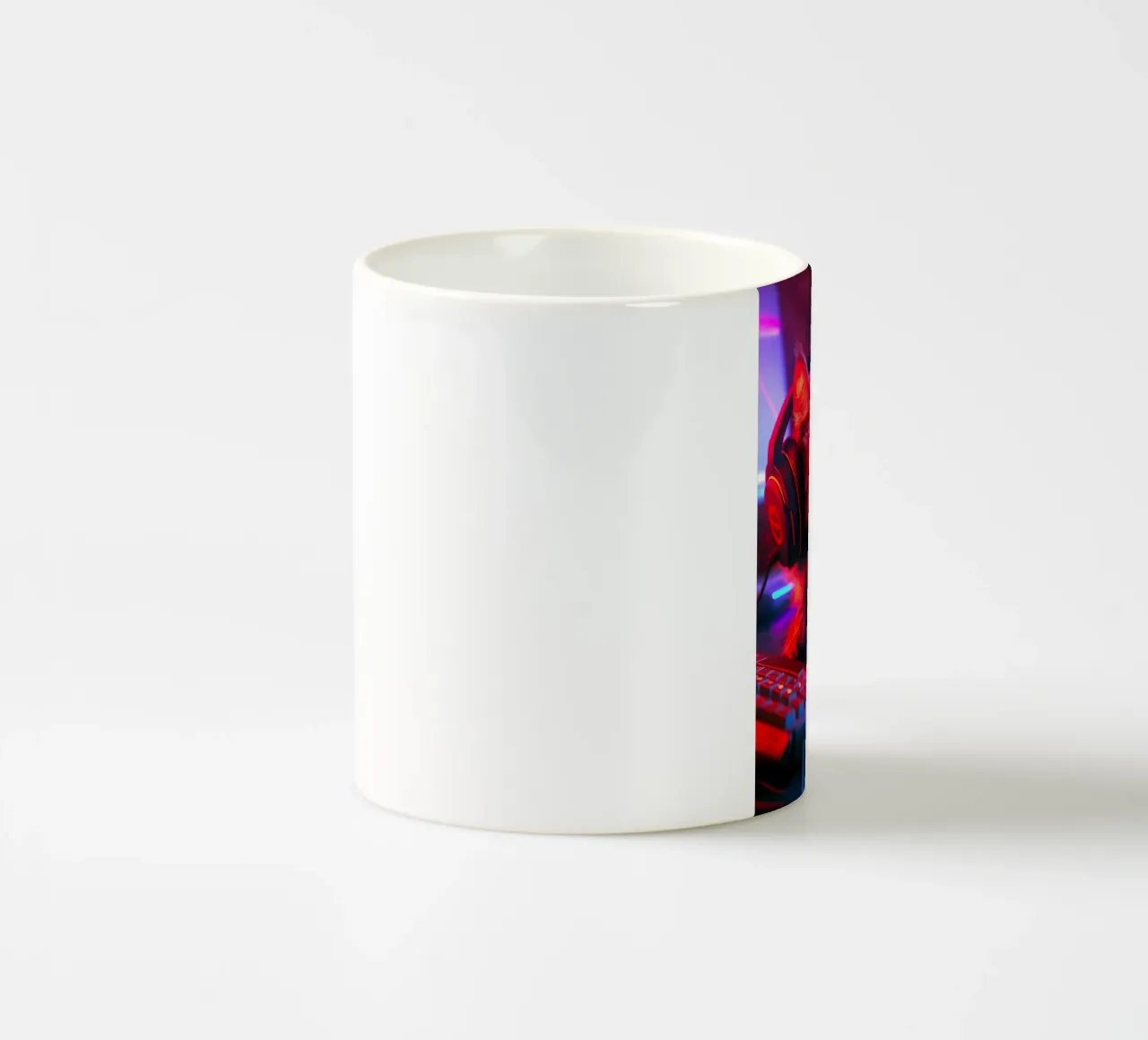 Gatto neon gamer tazza in ceramica da Fleur de Lys