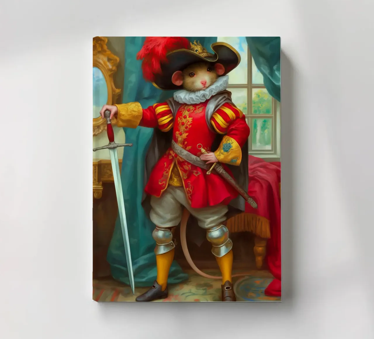 Musketeer Mouse notebook by Fleur de Lys