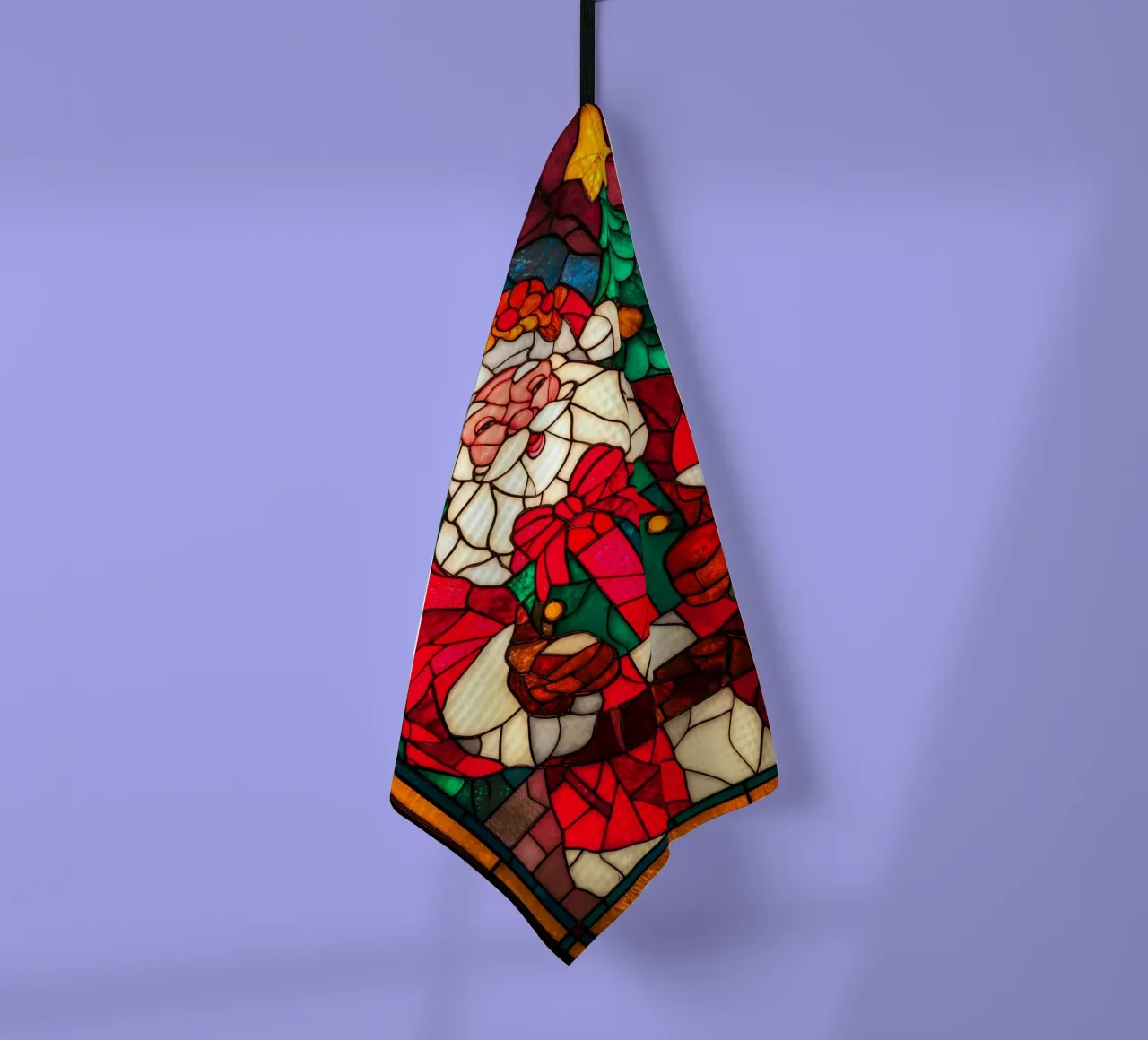 Babbo Natale canovaccio da cucina da Fleur de Lys