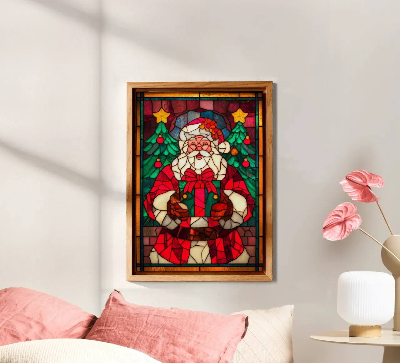 Babbo Natale alluminio dibond da Fleur de Lys