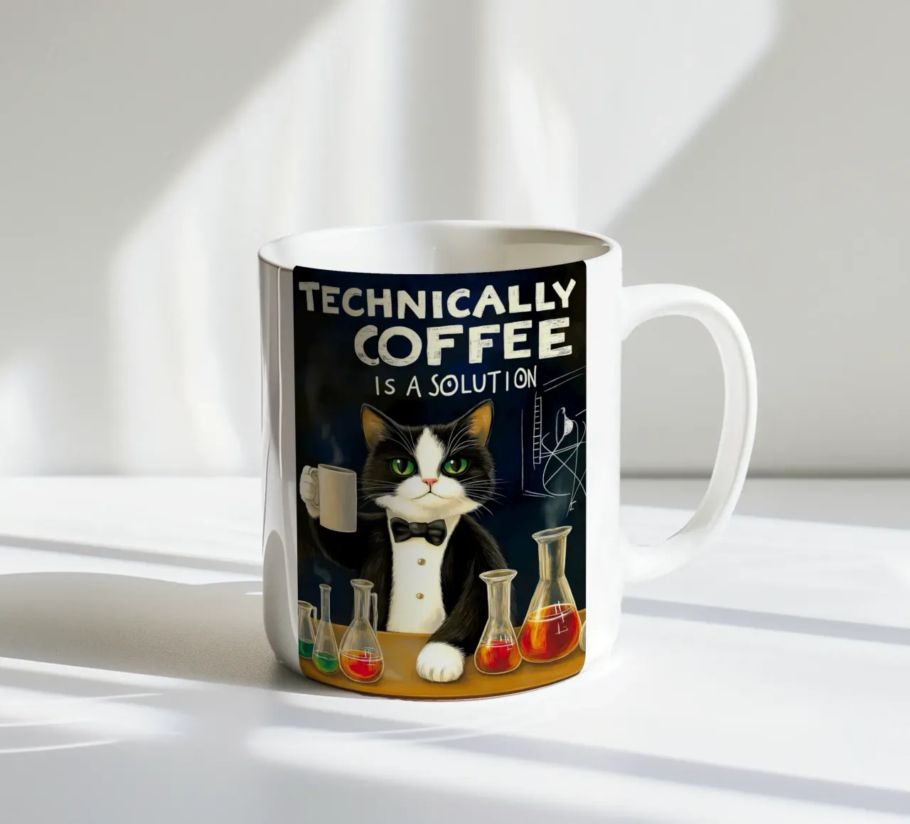 Tecnicamente il caffè è una soluzione tazza in ceramica da Fleur de Lys