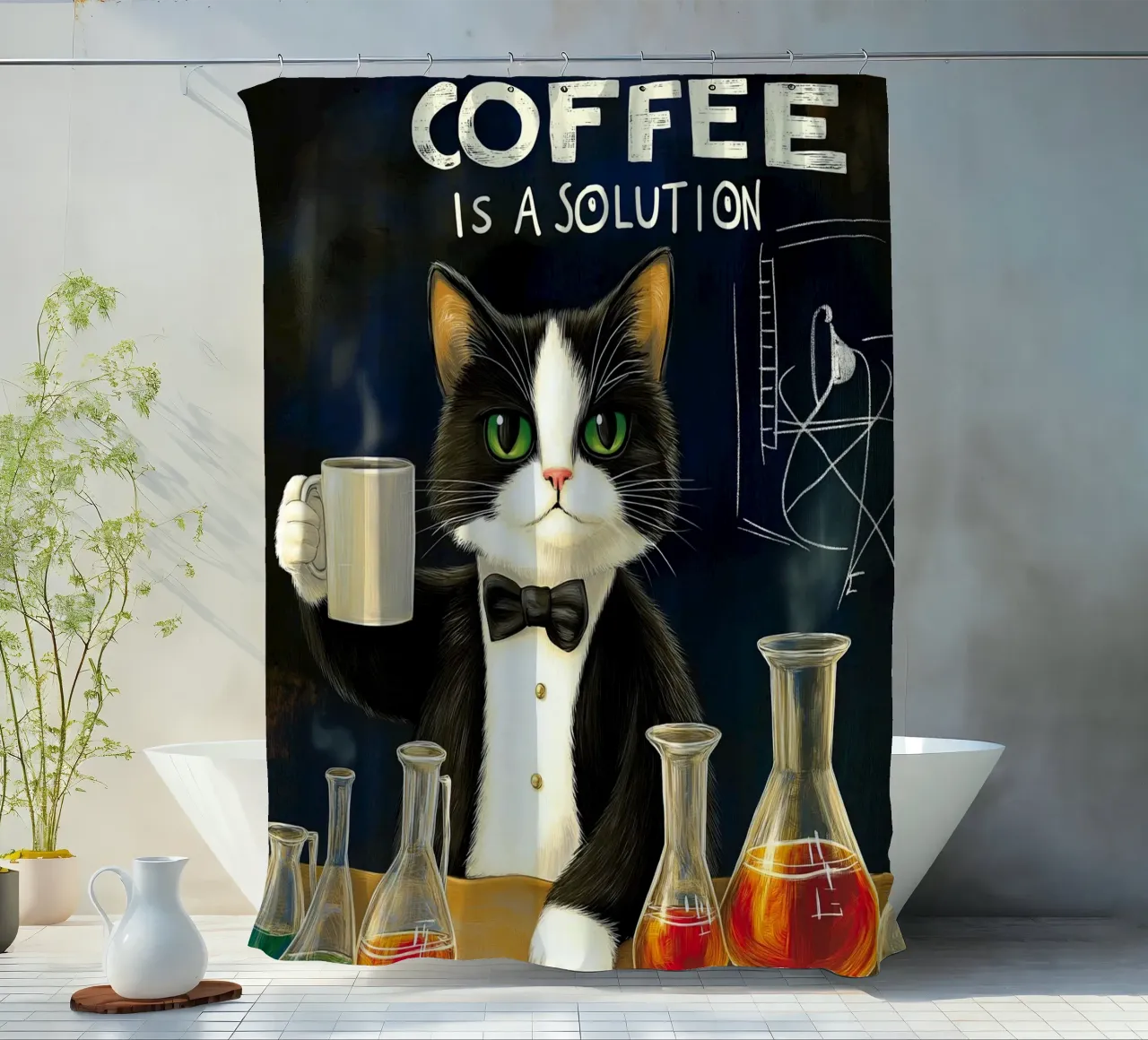 Tecnicamente il caffè è una soluzione tenda da doccia da Fleur de Lys