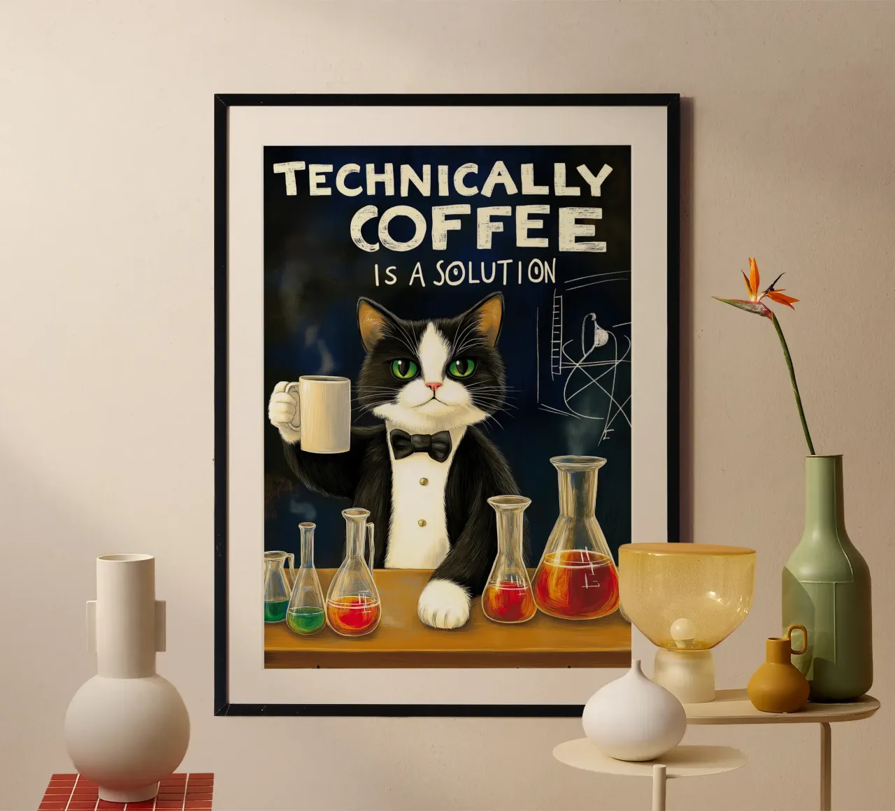 Tecnicamente il caffè è una soluzione poster con telaio in plastica da Fleur de Lys
