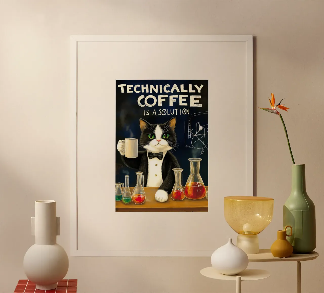 Tecnicamente il caffè è una soluzione poster con telaio in plastica da Fleur de Lys