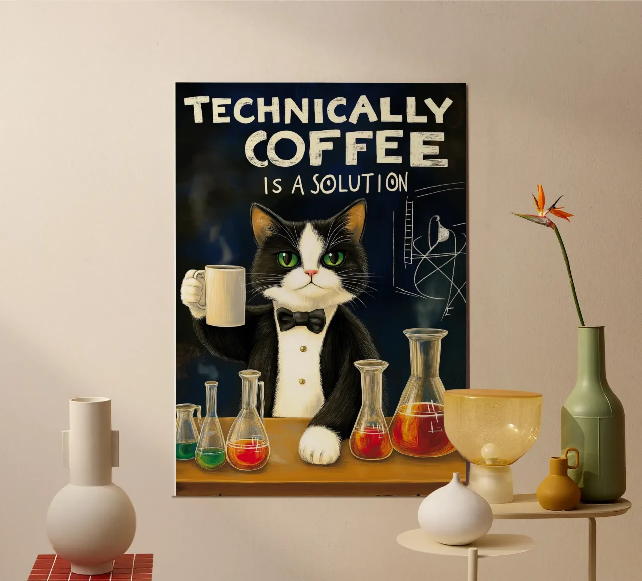 Tecnicamente il caffè è una soluzione poster con telaio in plastica da Fleur de Lys