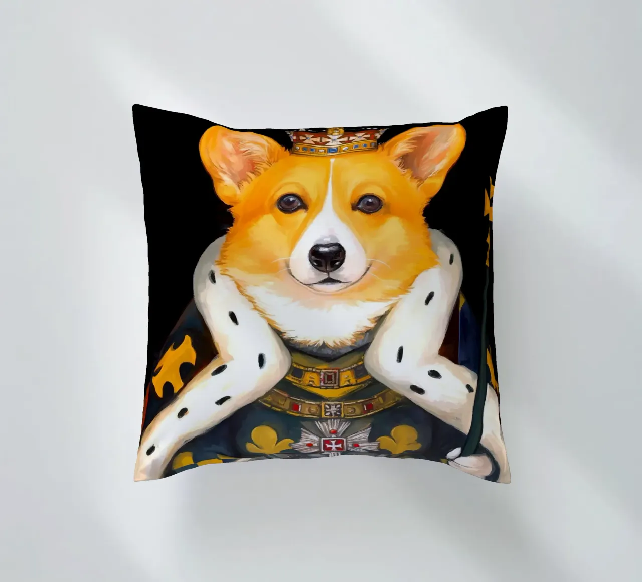 Roy Corgi Dog cuscino da Fleur de Lys