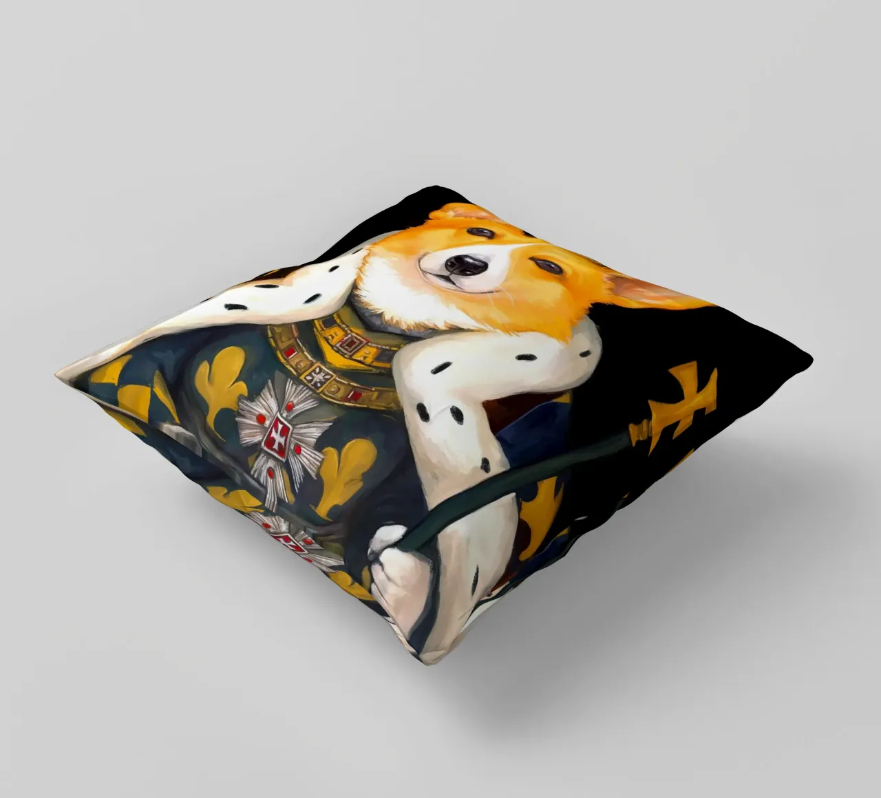 Roy Corgi Dog cuscino da Fleur de Lys