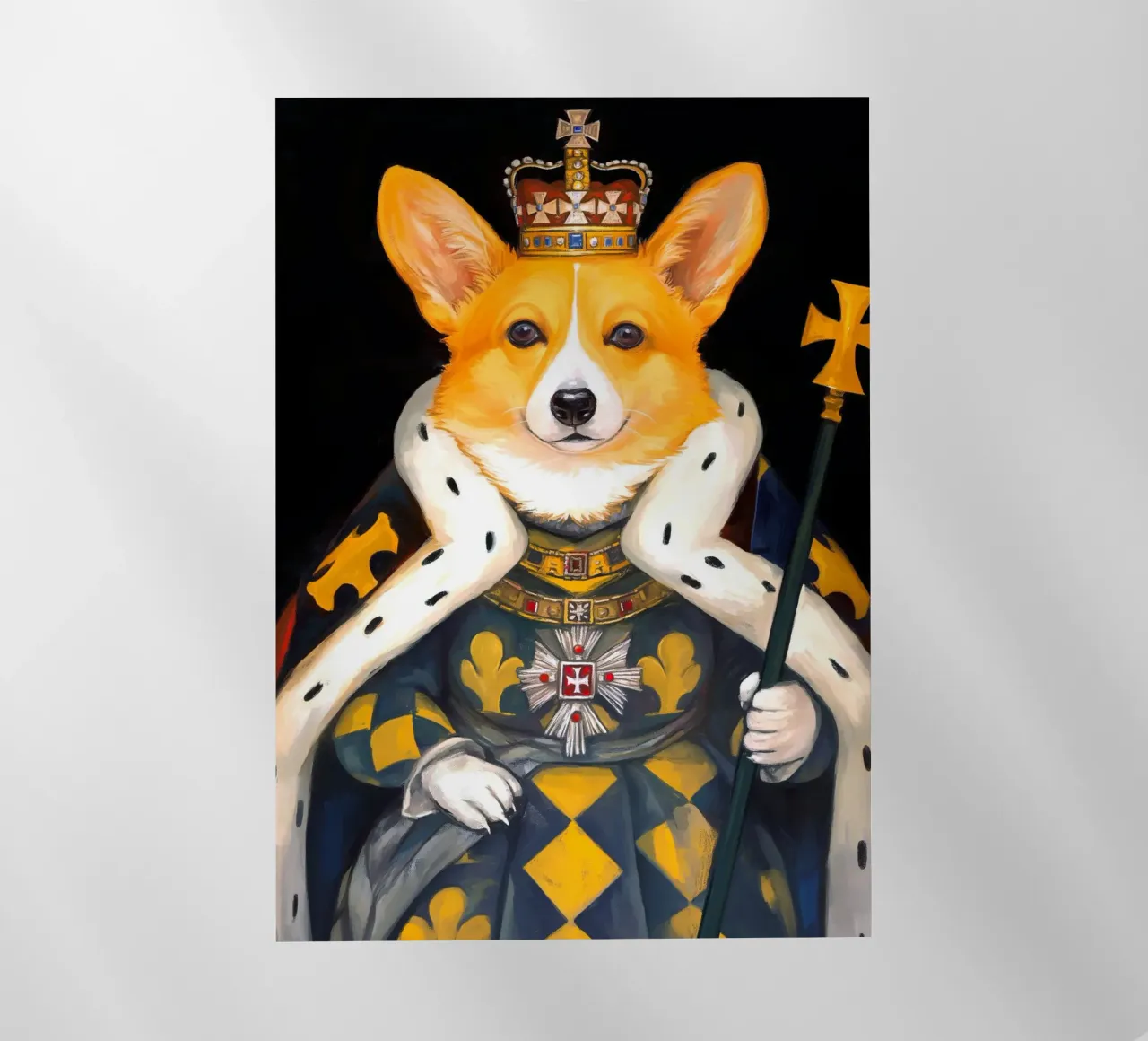 Roy Corgi Dog pellicola backlit da Fleur de Lys