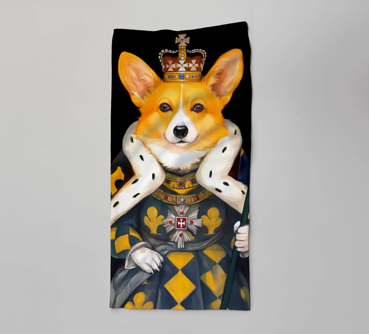Roy Corgi Dog asciugamano da bagno da Fleur de Lys