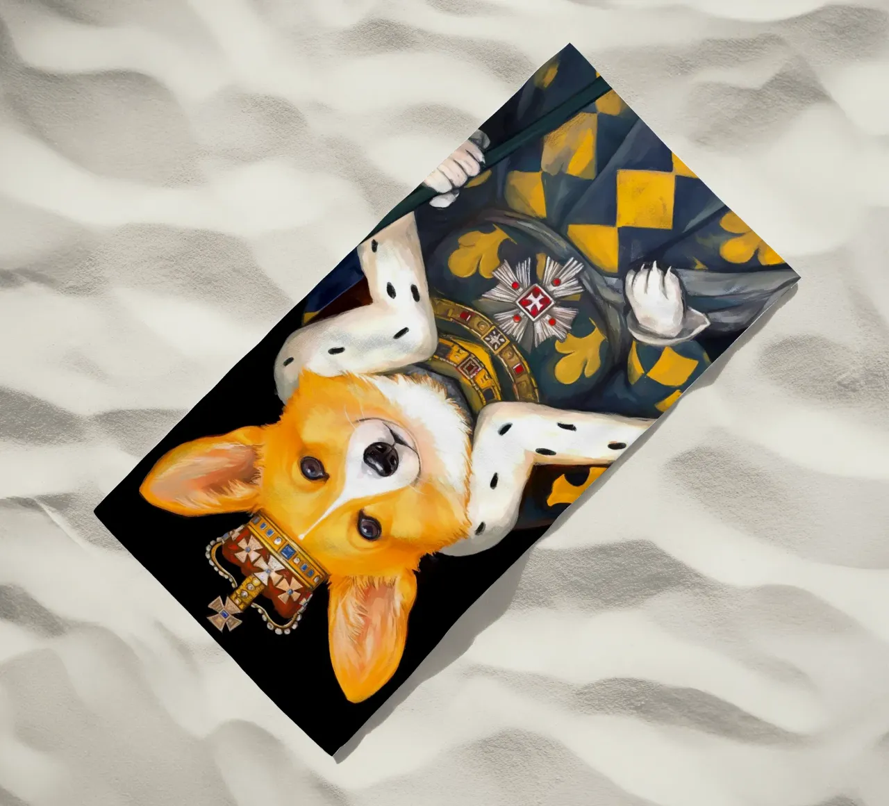Roy Corgi Dog telo mare da Fleur de Lys