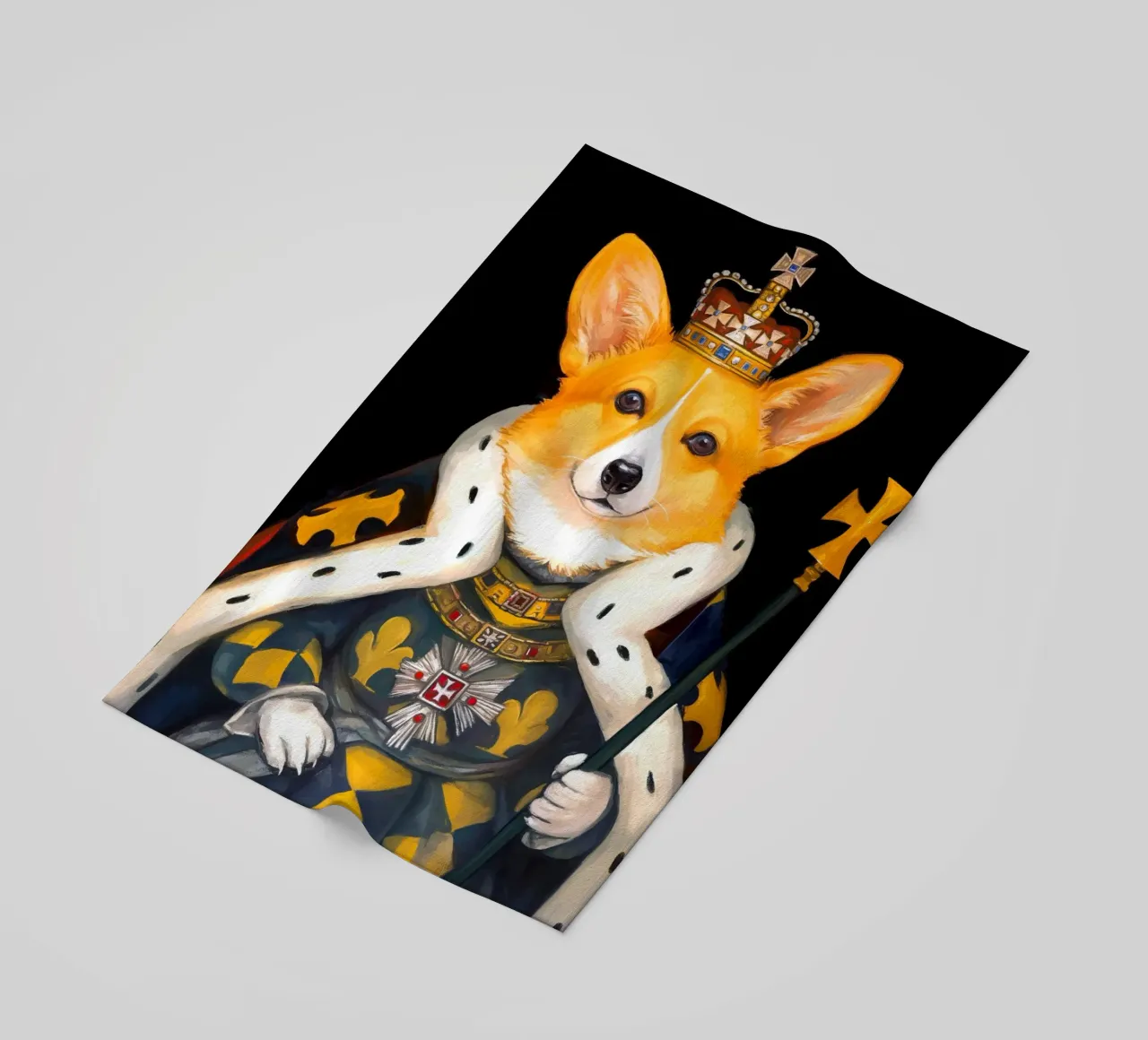 Roy Corgi Dog telo mare da Fleur de Lys