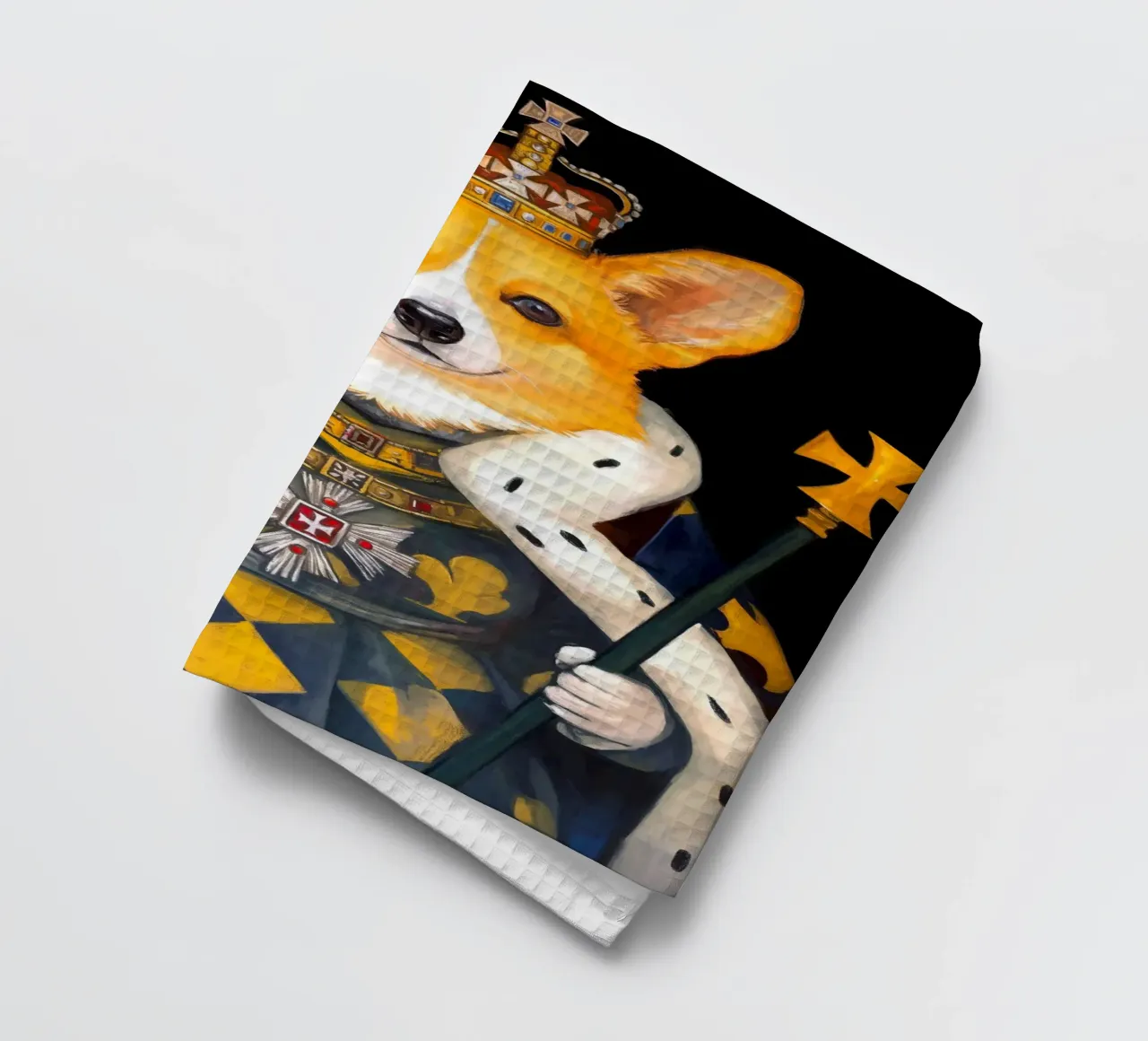 Roy Corgi Dog canovaccio da cucina da Fleur de Lys