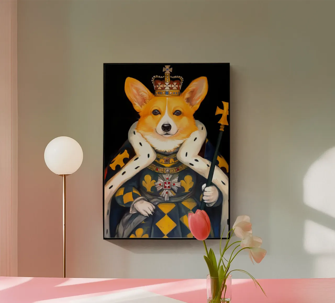 Roy Corgi Dog plexiglass da Fleur de Lys