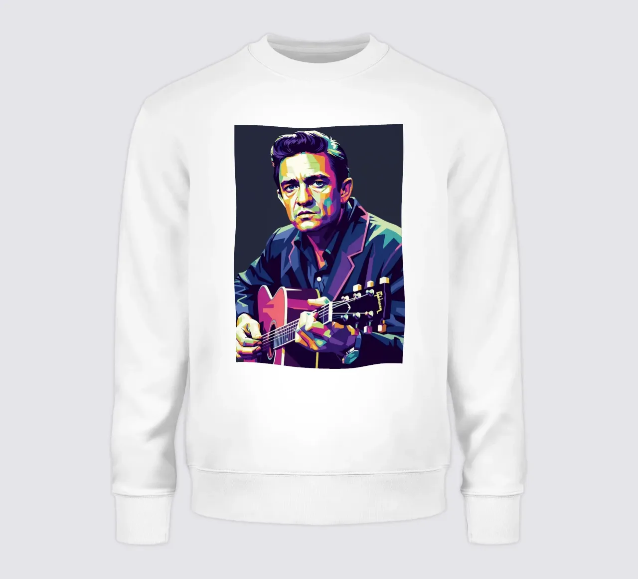 Johnny Cash stile iconico #1 felpa da Hantamrata