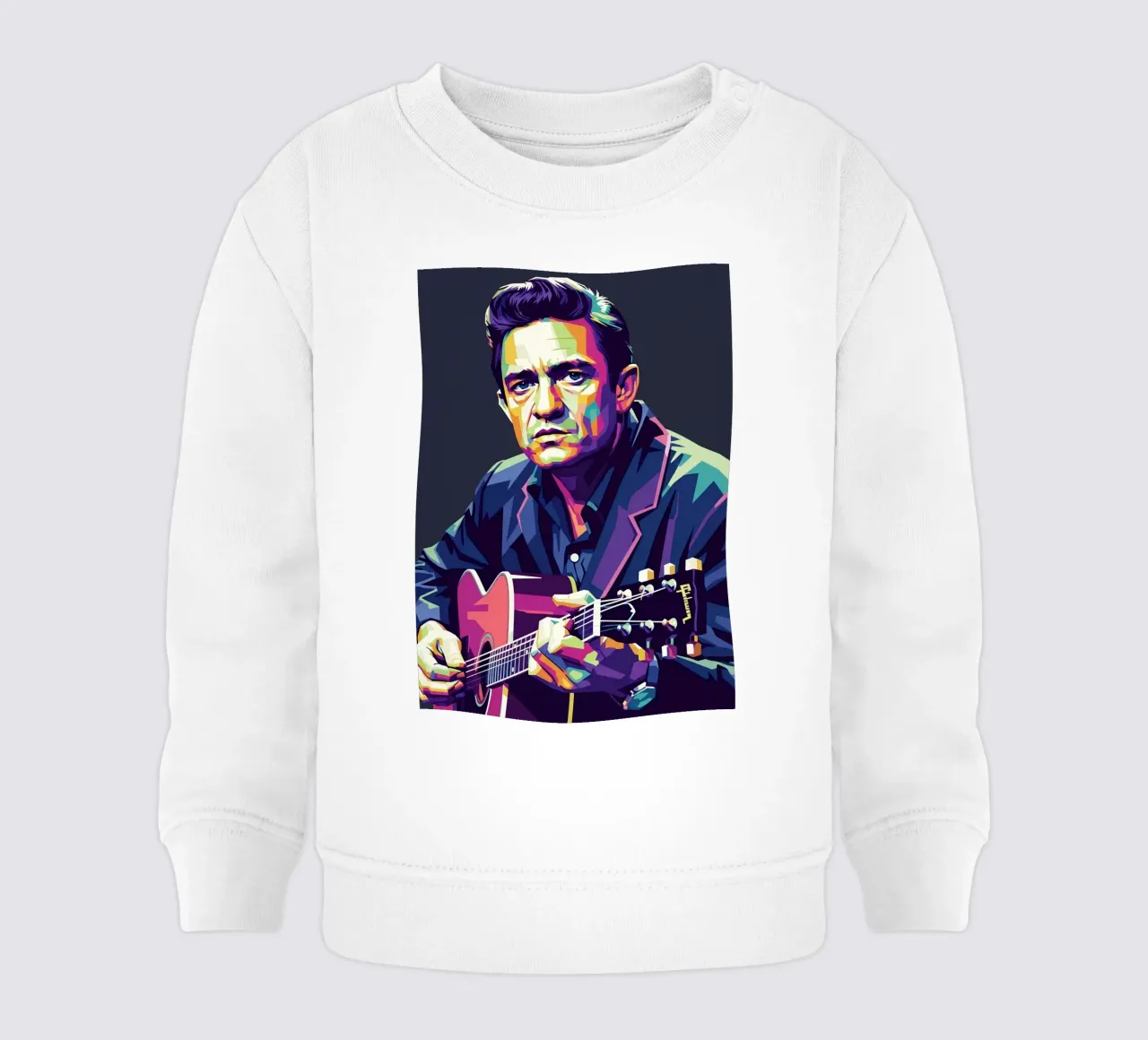 Johnny Cash stile iconico #1 felpa neonato da Hantamrata