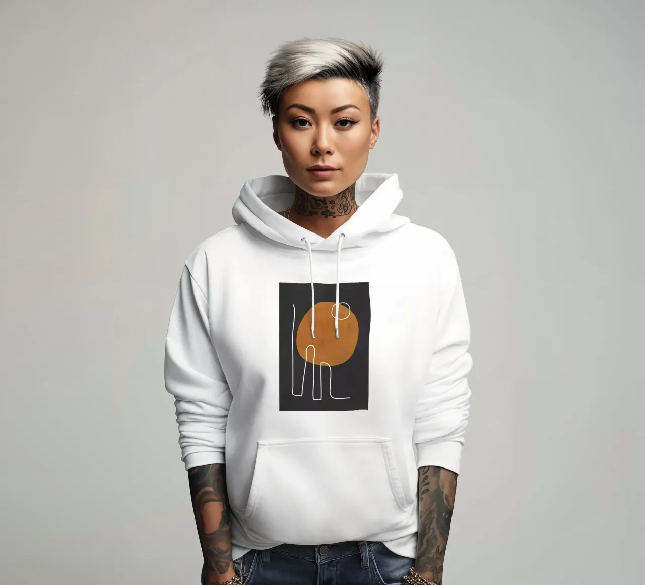 Arte astratta 40 felpa con cappuccio da ThingDesign