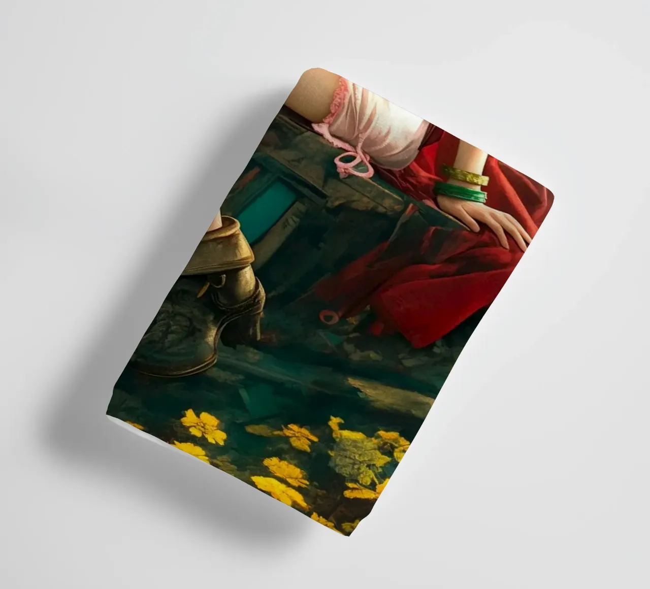 Ragazza in fiore Aerith a Midgar Final Fantasy VII FF7 asciugamano da bagno da Fleur de Lys