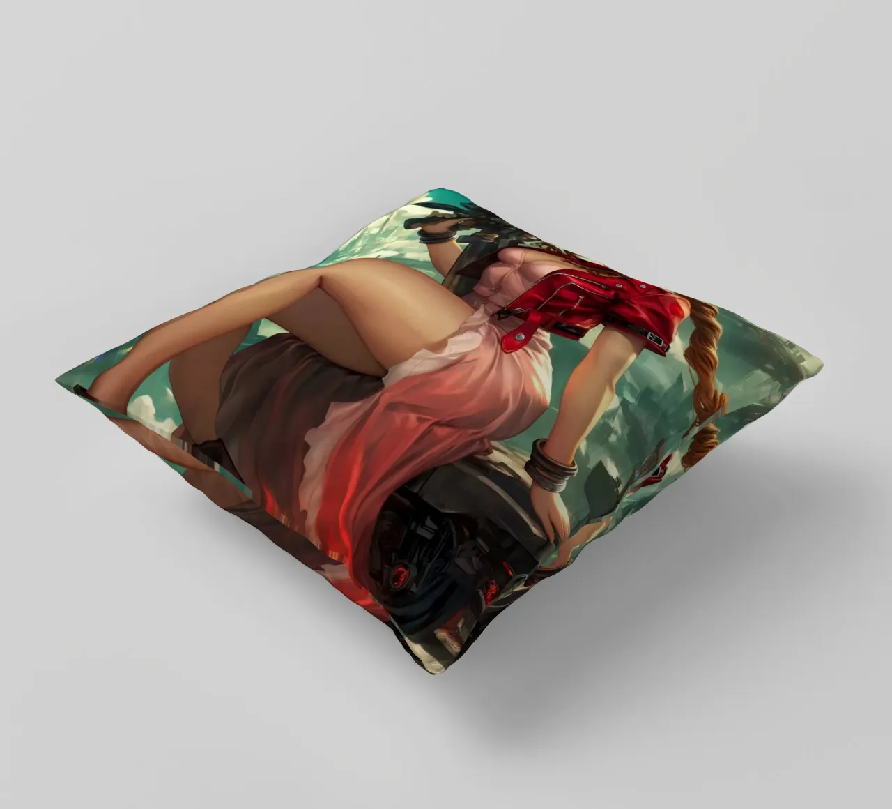 Ragazza dei fiori Aerith Final Fantasy VII cuscino da Fleur de Lys