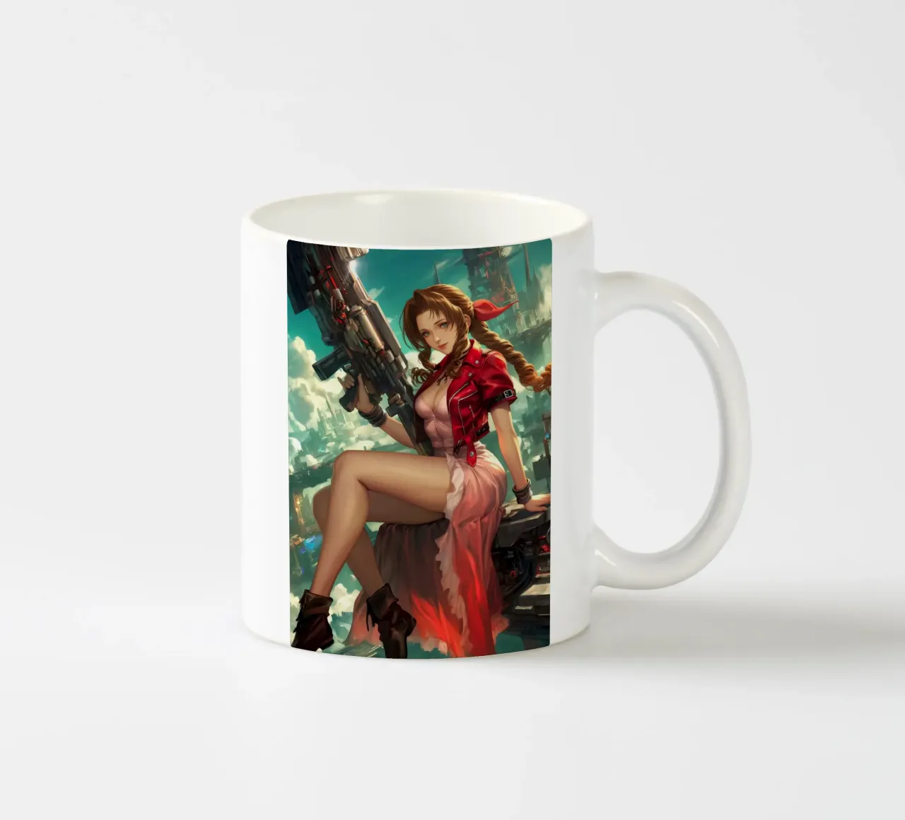 Ragazza dei fiori Aerith Final Fantasy VII tazza in ceramica da Fleur de Lys