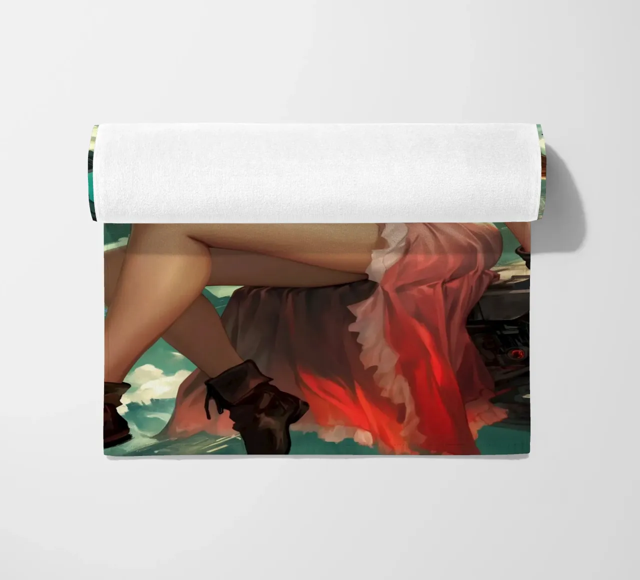 Ragazza dei fiori Aerith Final Fantasy VII telo mare da Fleur de Lys