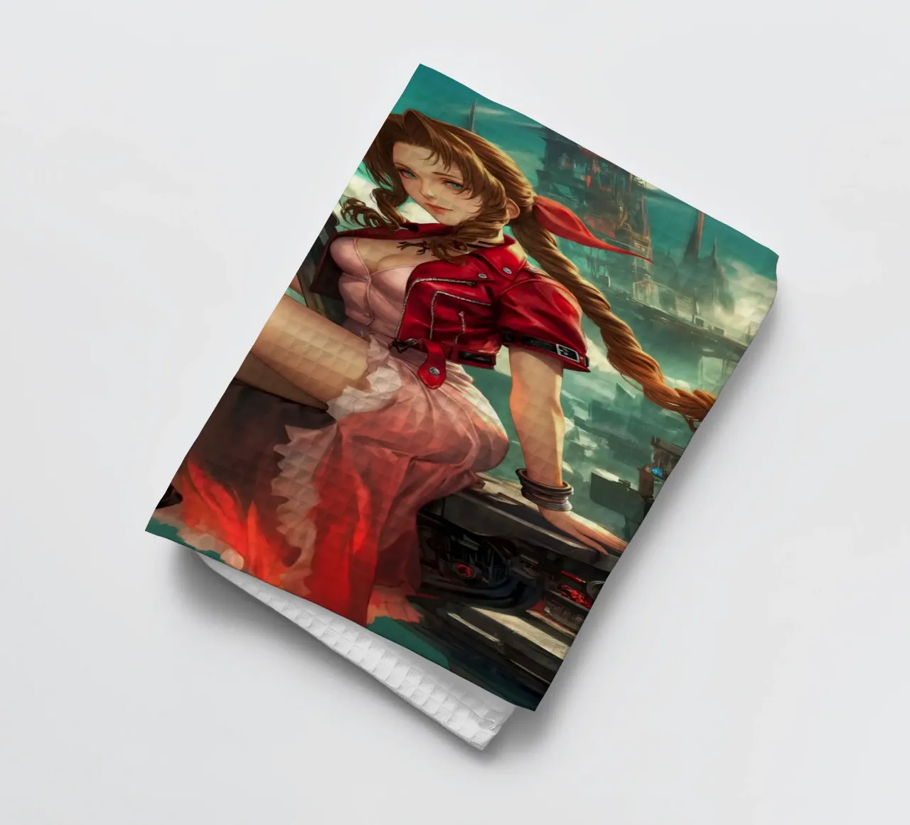 Ragazza dei fiori Aerith Final Fantasy VII canovaccio da cucina da Fleur de Lys