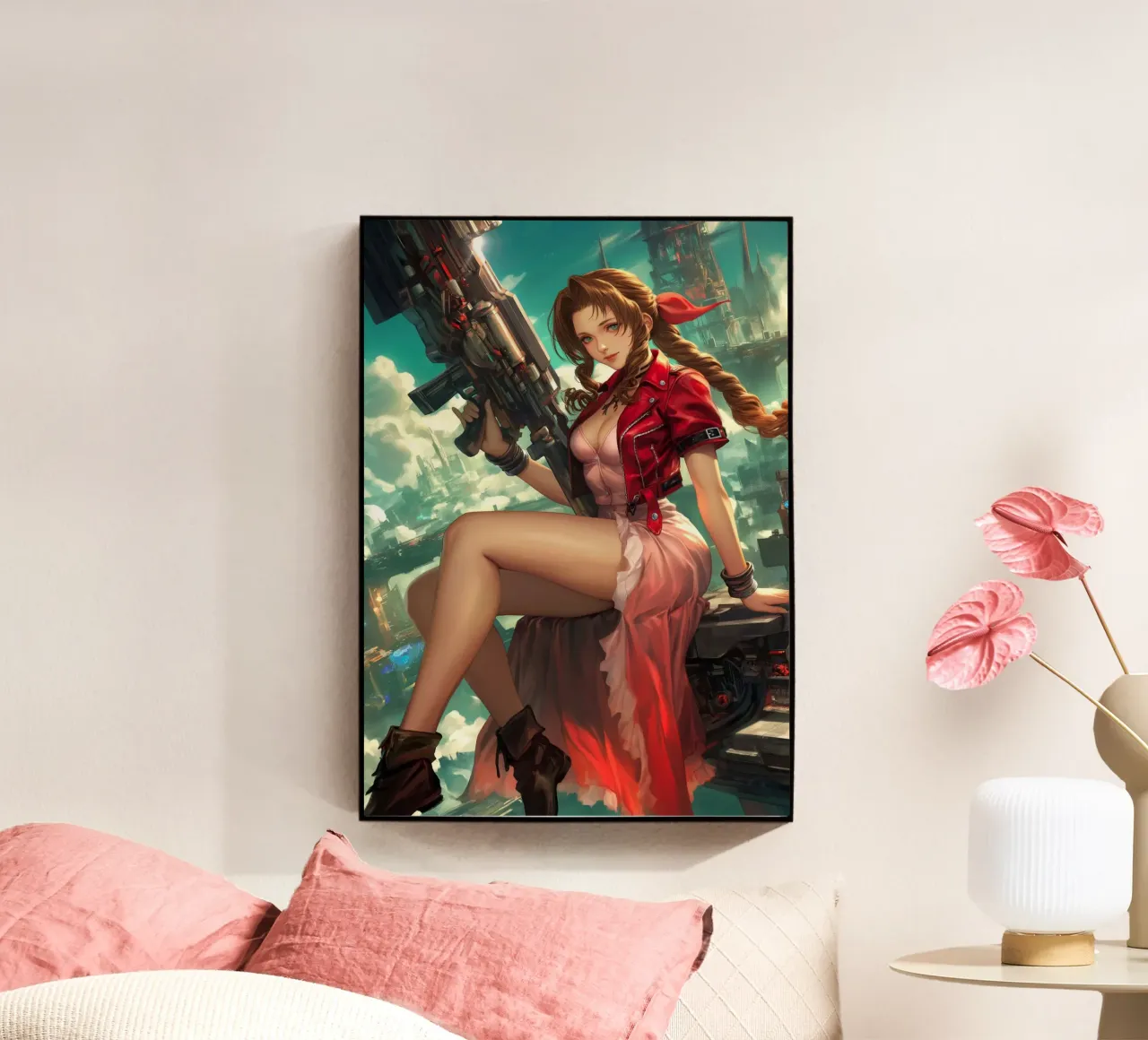 Ragazza dei fiori Aerith Final Fantasy VII plexiglass da Fleur de Lys
