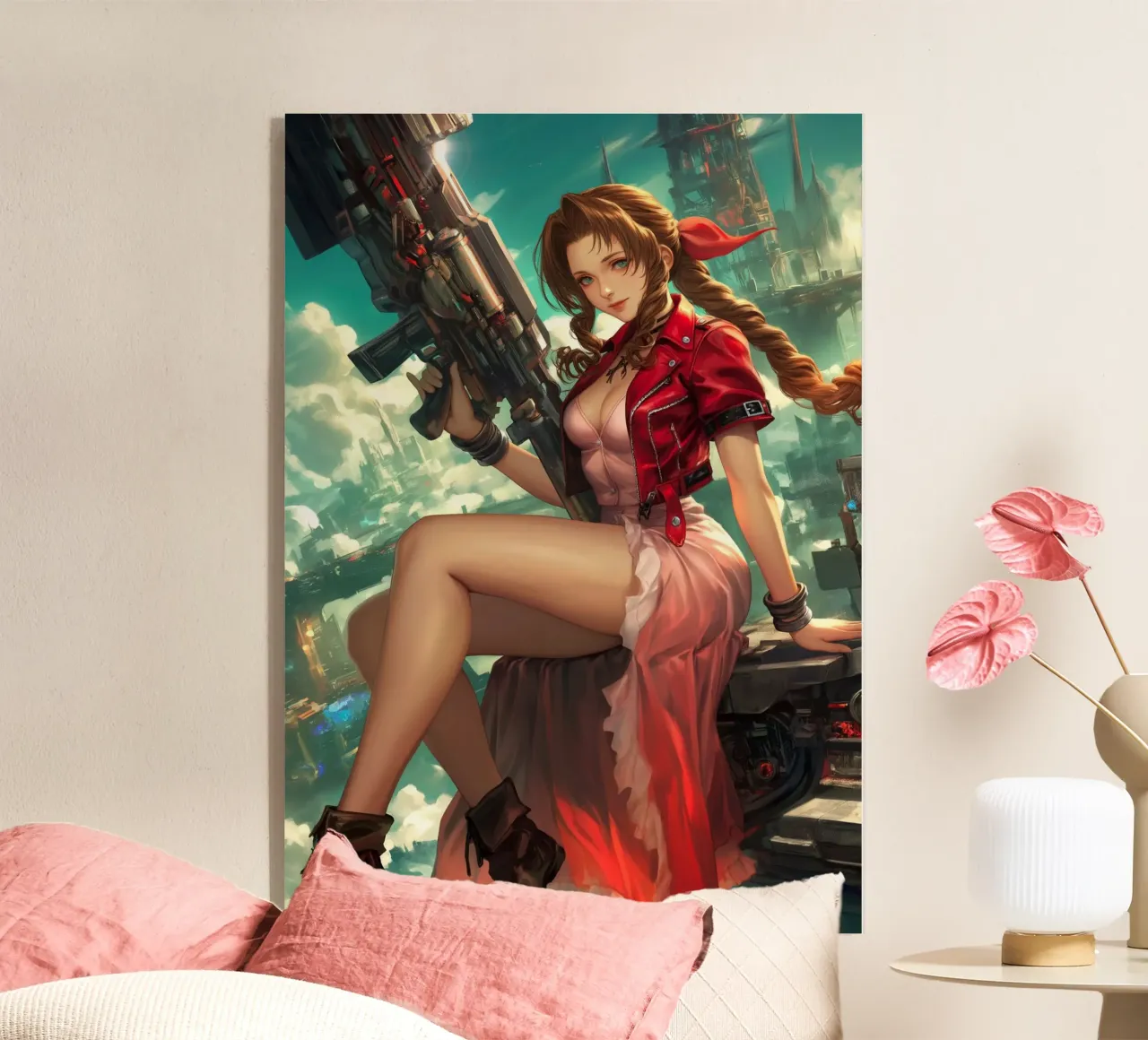 Ragazza dei fiori Aerith Final Fantasy VII plexiglass da Fleur de Lys