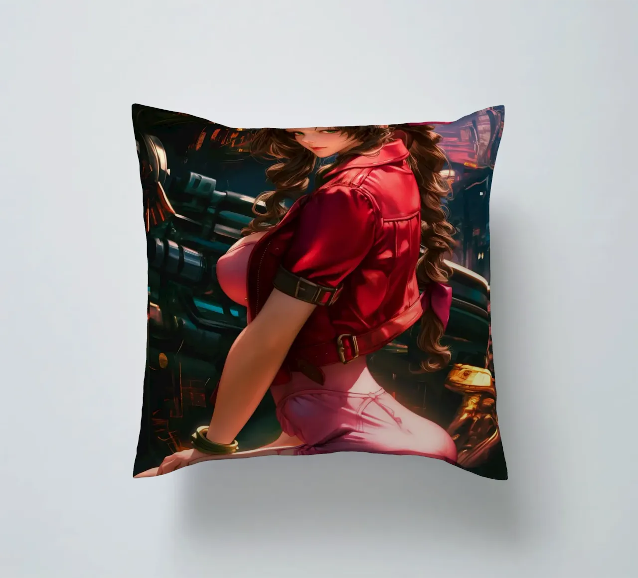 Aerith Final Fantasy VII cuscino da Fleur de Lys