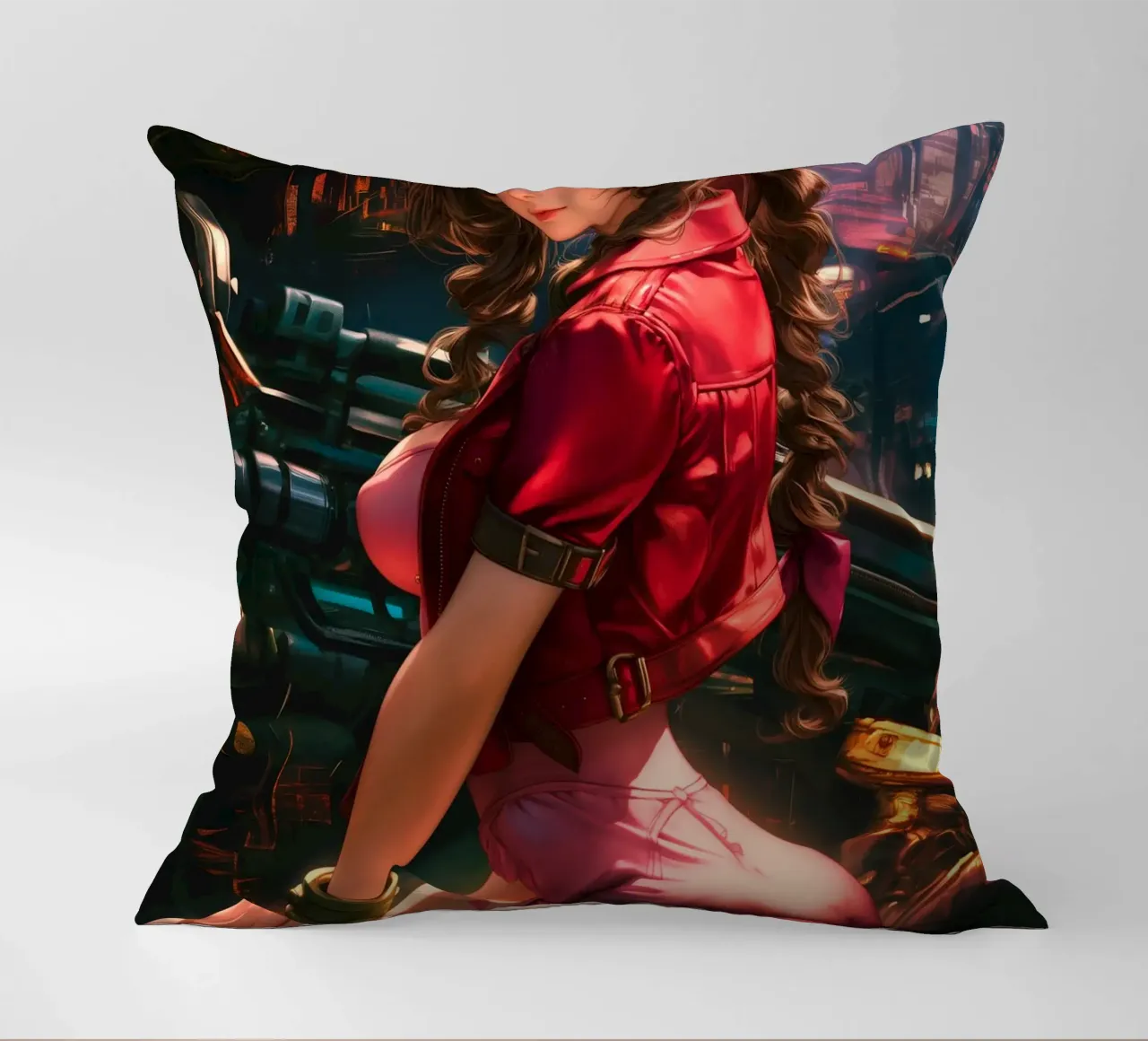 Aerith Final Fantasy VII cuscino da Fleur de Lys