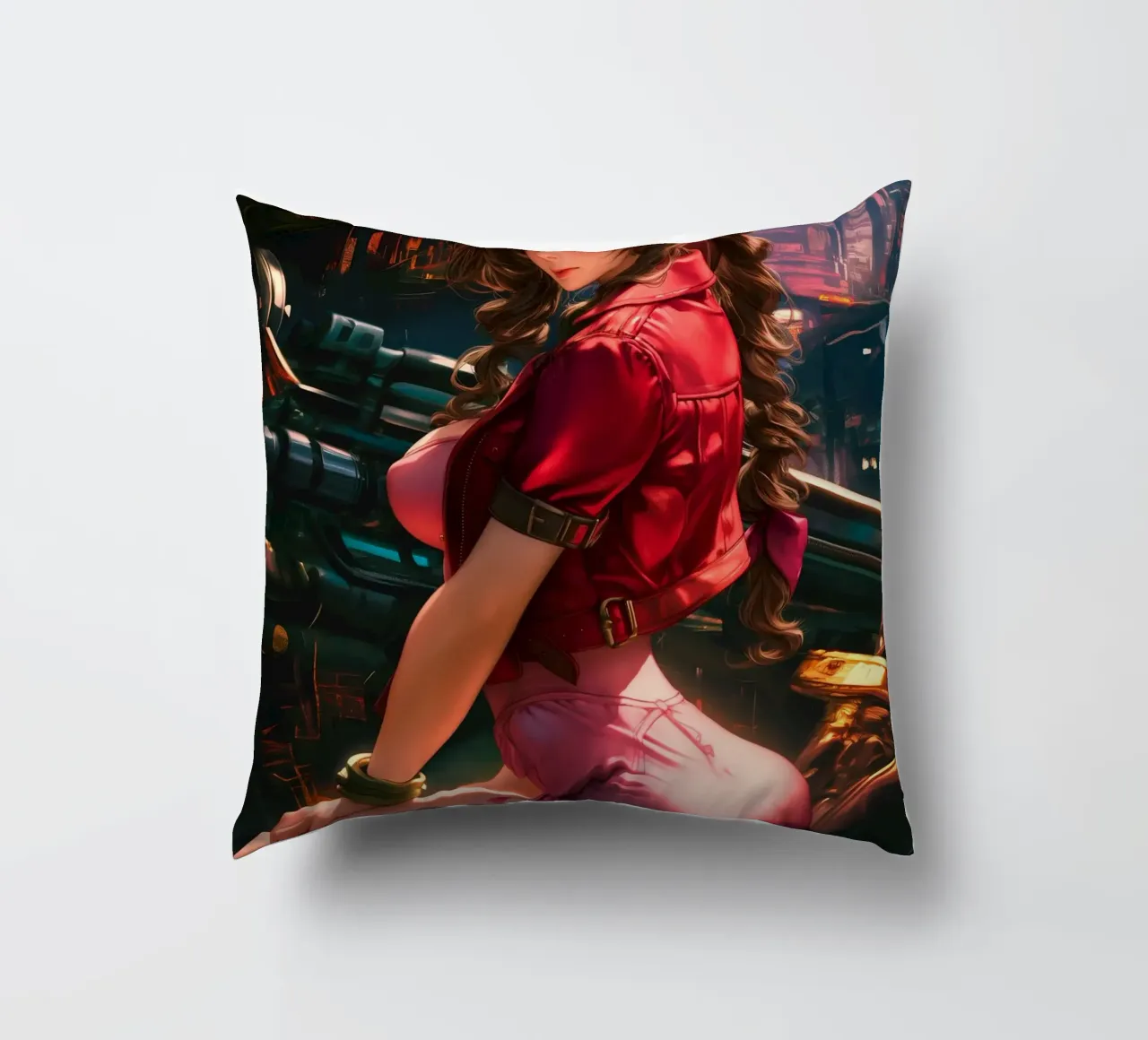Aerith Final Fantasy VII cuscino da Fleur de Lys