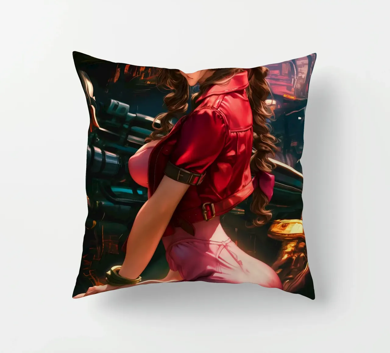 Aerith Final Fantasy VII cuscino da Fleur de Lys